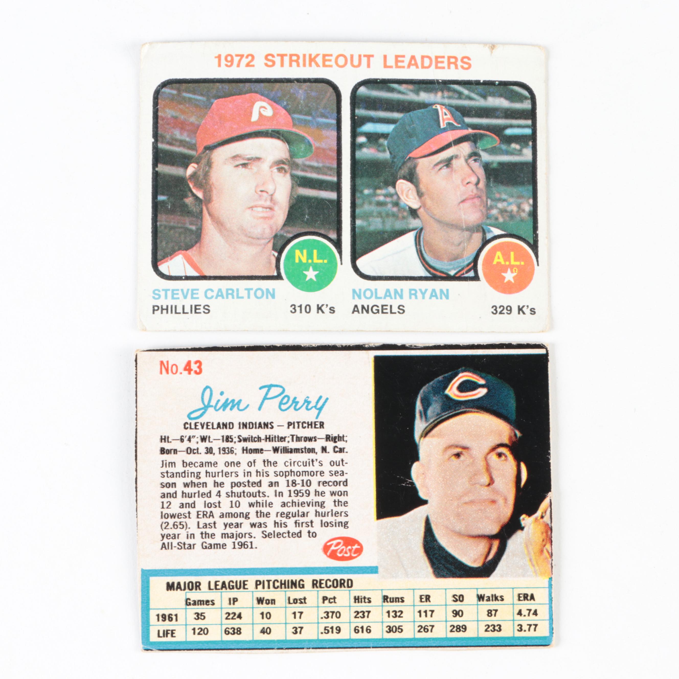 Topps, Other Baseball Cards with Rose, Brock, Kaline and More, 1960s–1970s