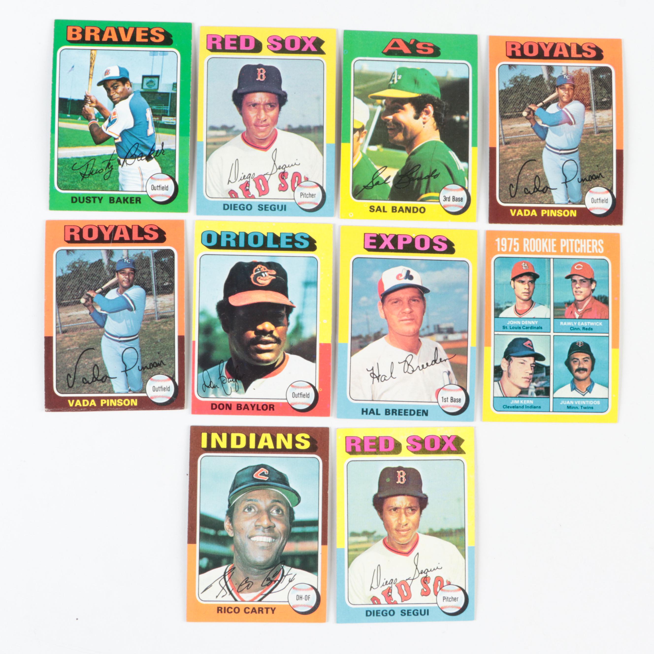 Topps, Other Baseball Cards with Rose, Brock, Kaline and More, 1960s–1970s