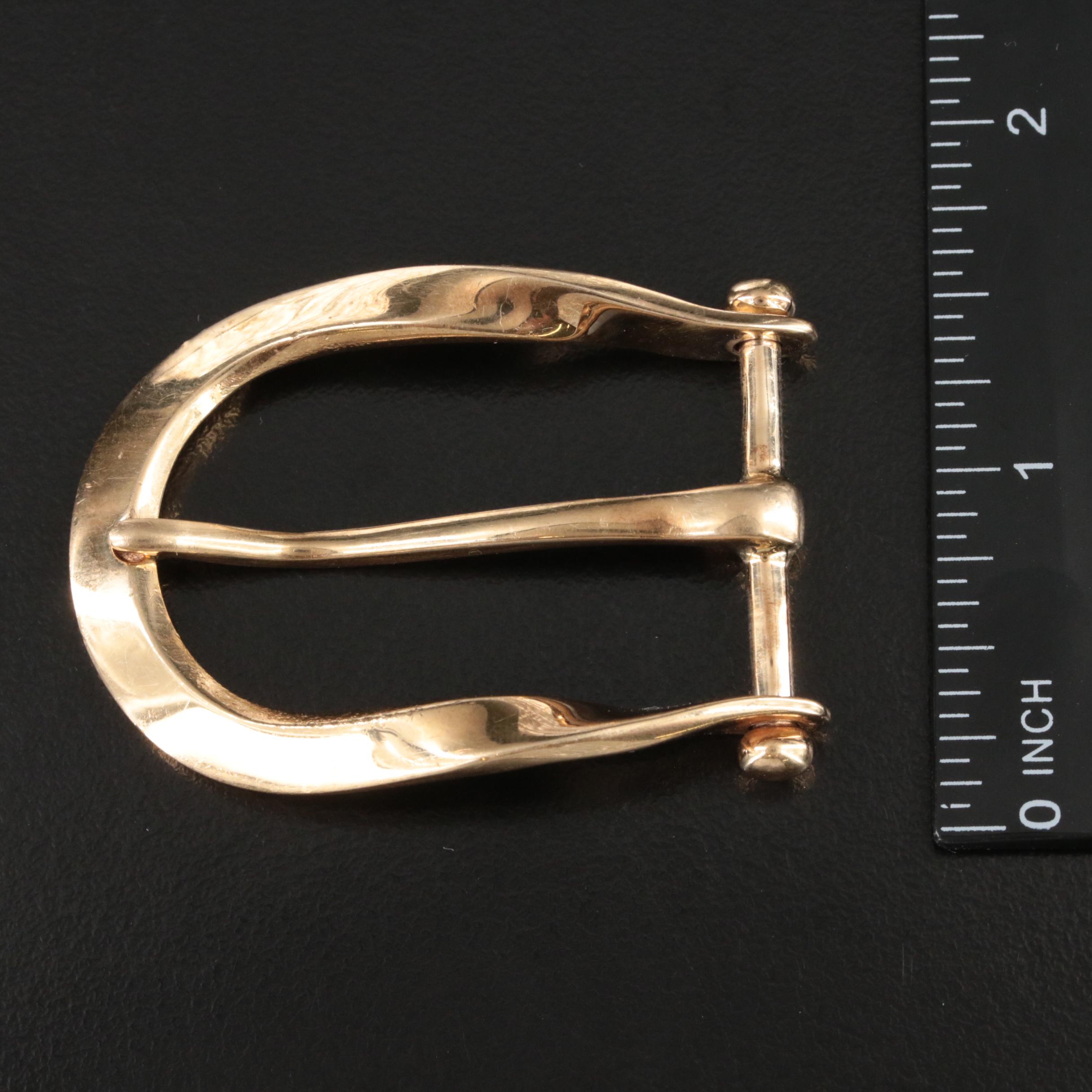 Mark Kielty 14K Gold Belt Buckle