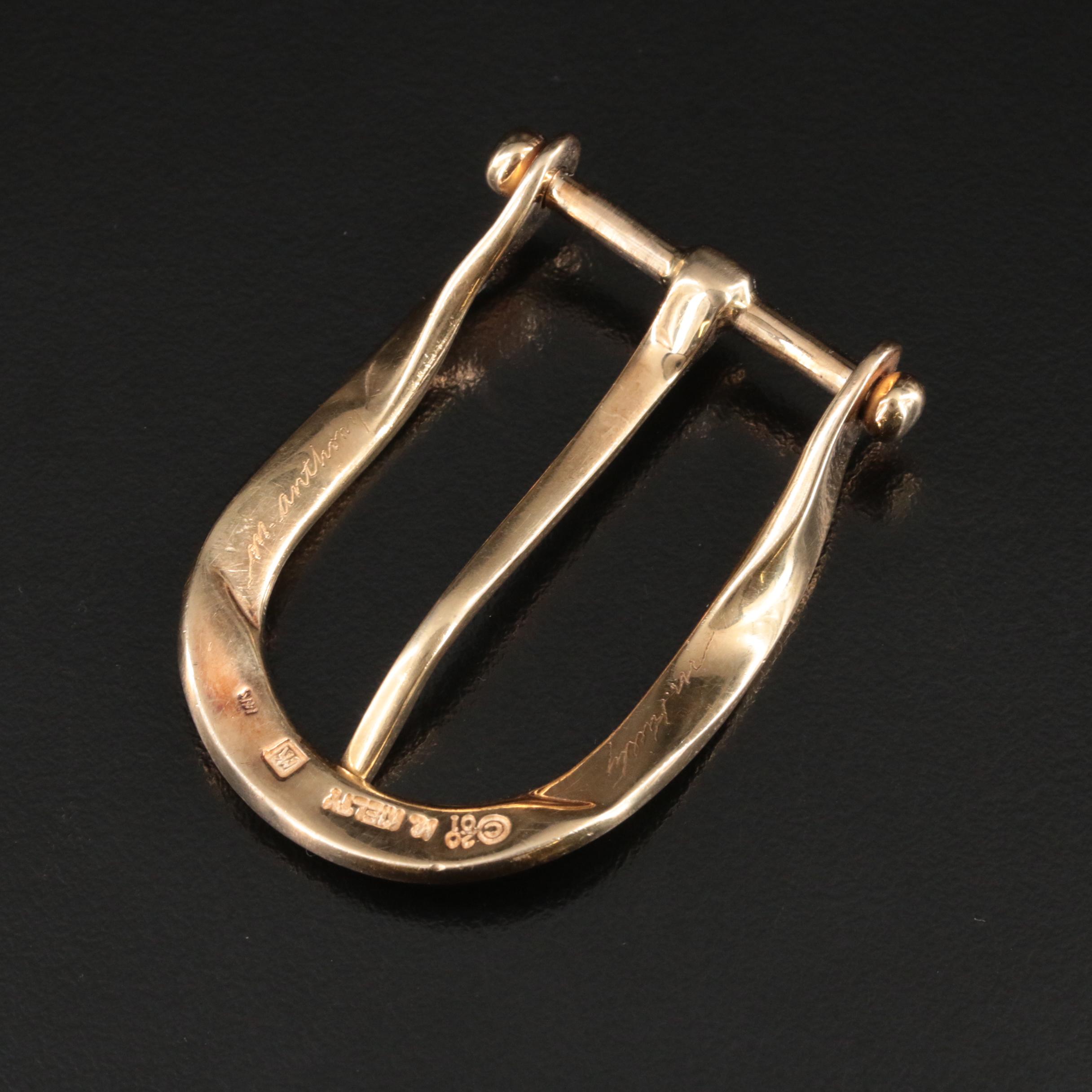 Mark Kielty 14K Gold Belt Buckle