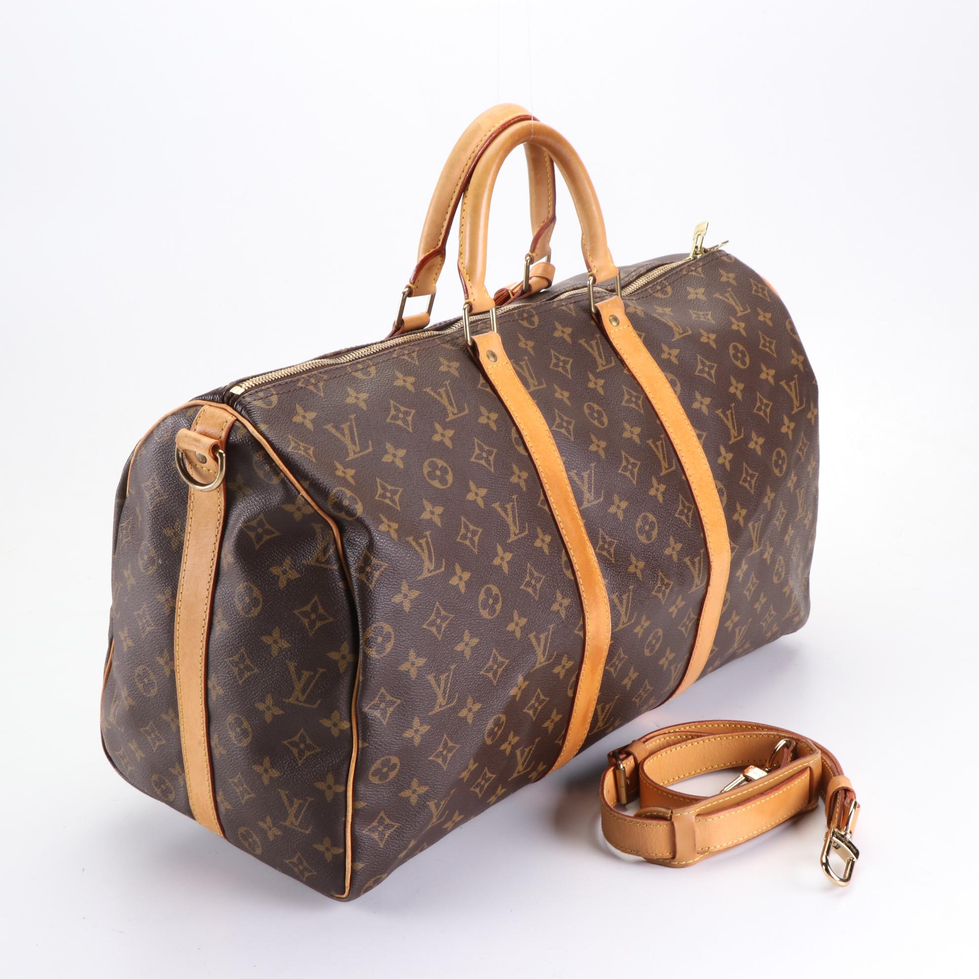 Louis Vuitton Keepall 50 Bandoulière in Monogram Canvas