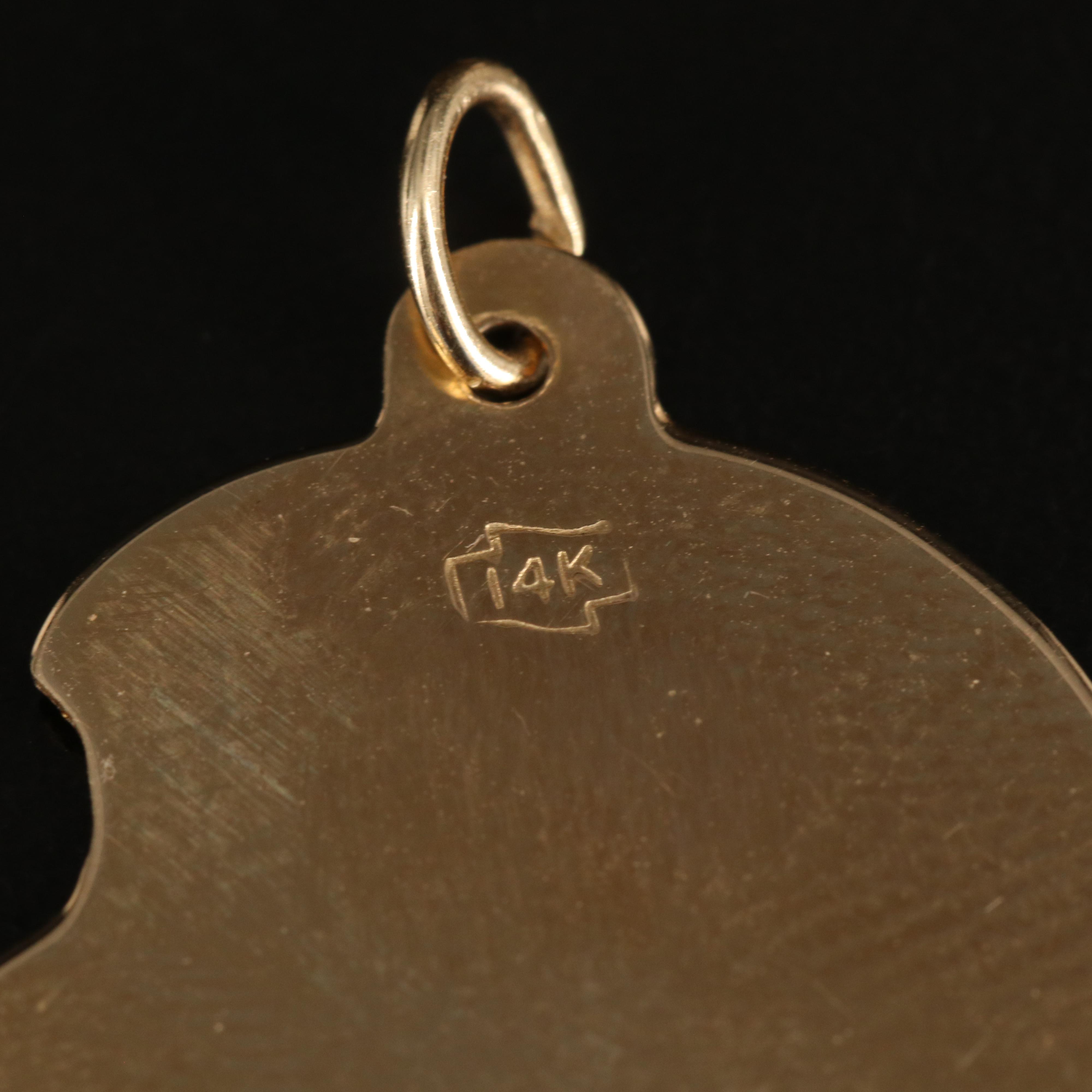 14K Female Profile Charms