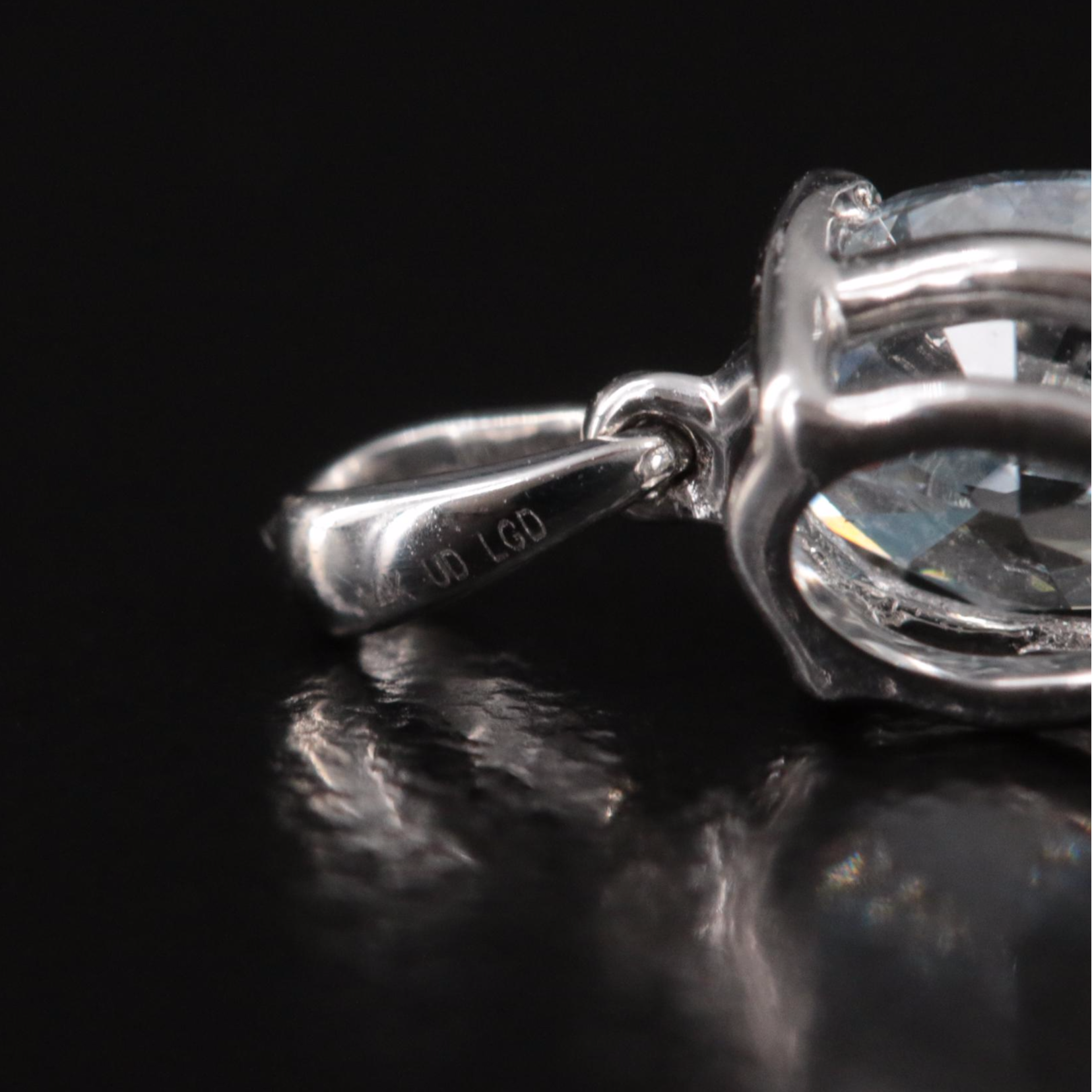 14K 0.74 CT Lab Grown Diamond Pendant