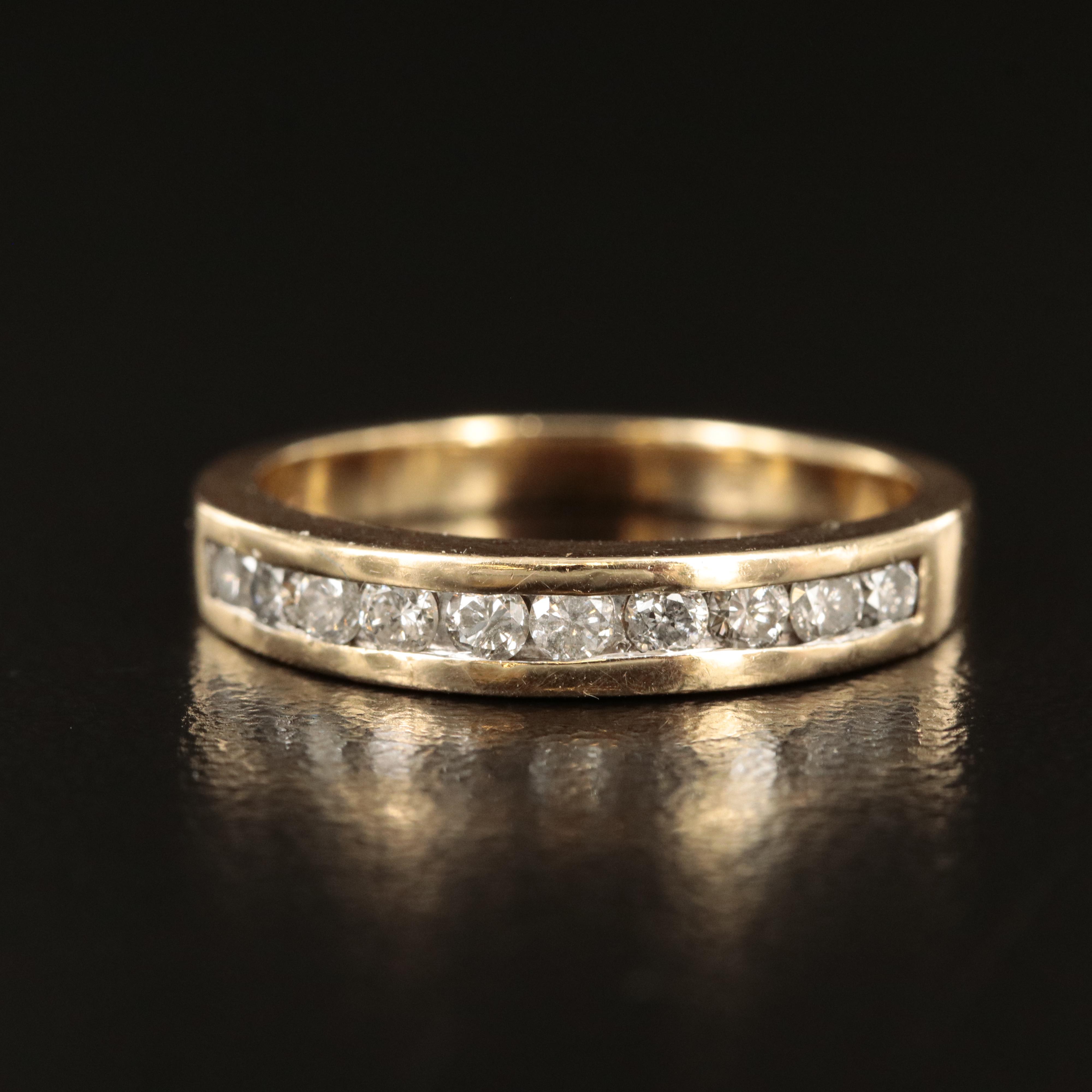 10K 0.50 CTW Diamond Channel Band