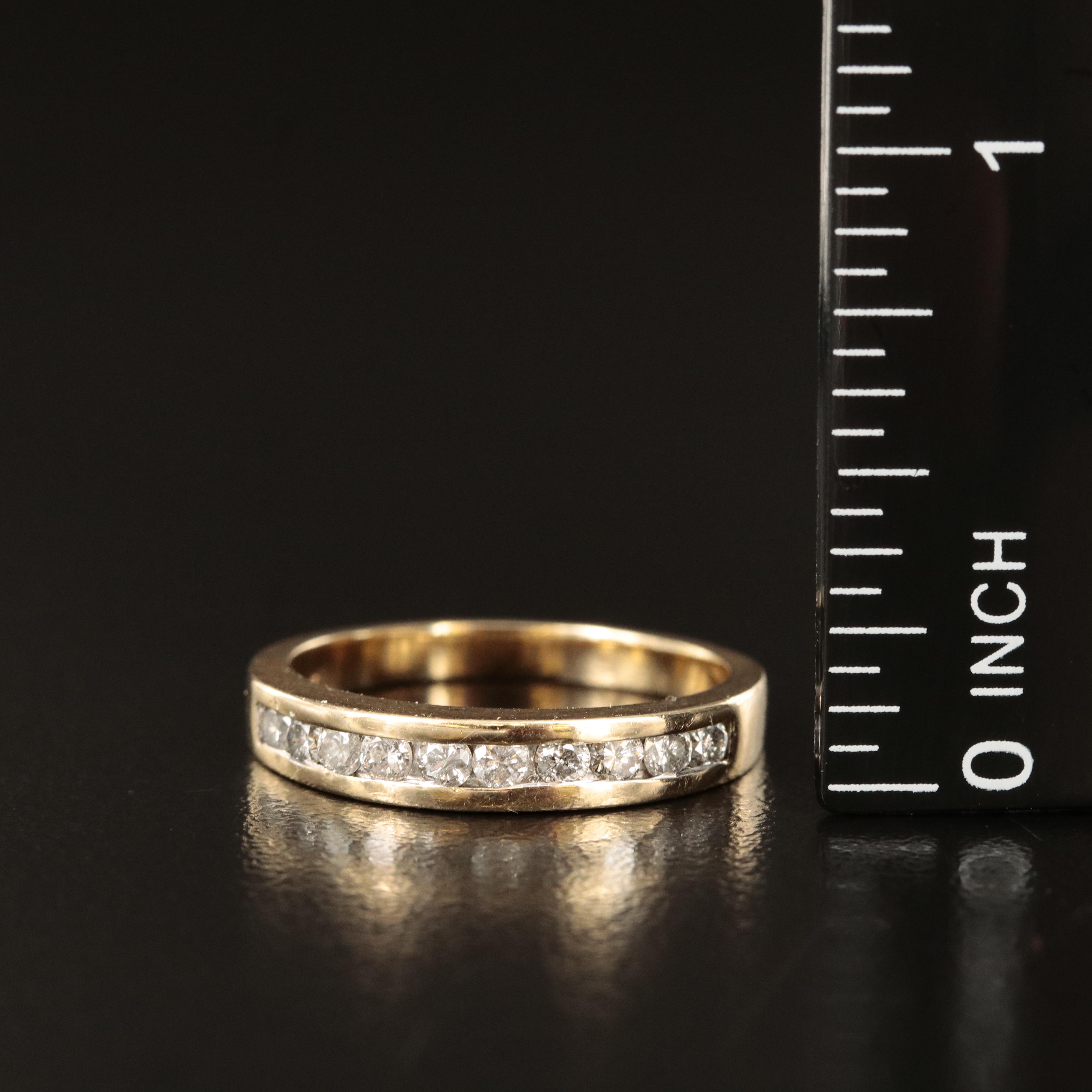 10K 0.50 CTW Diamond Channel Band