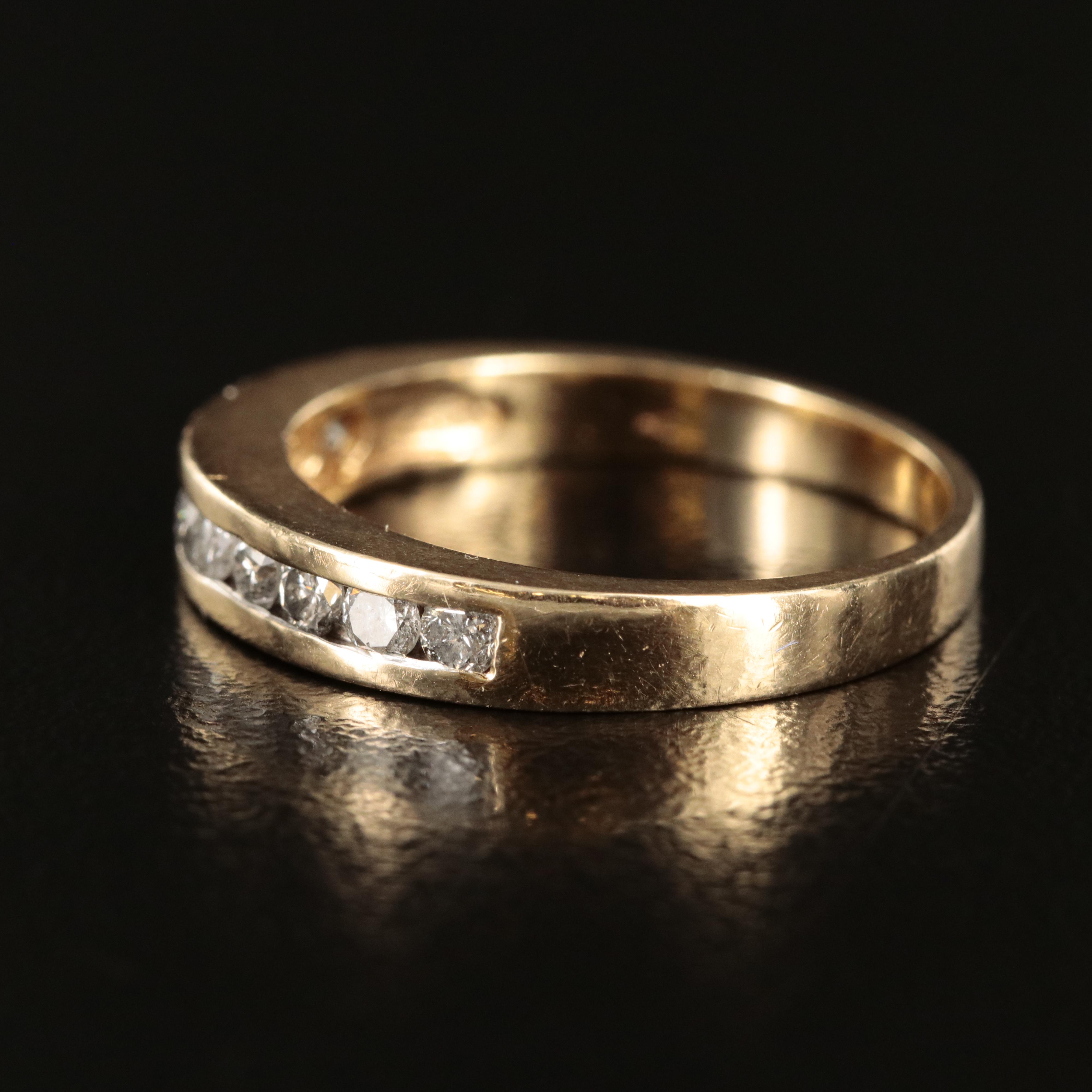 10K 0.50 CTW Diamond Channel Band