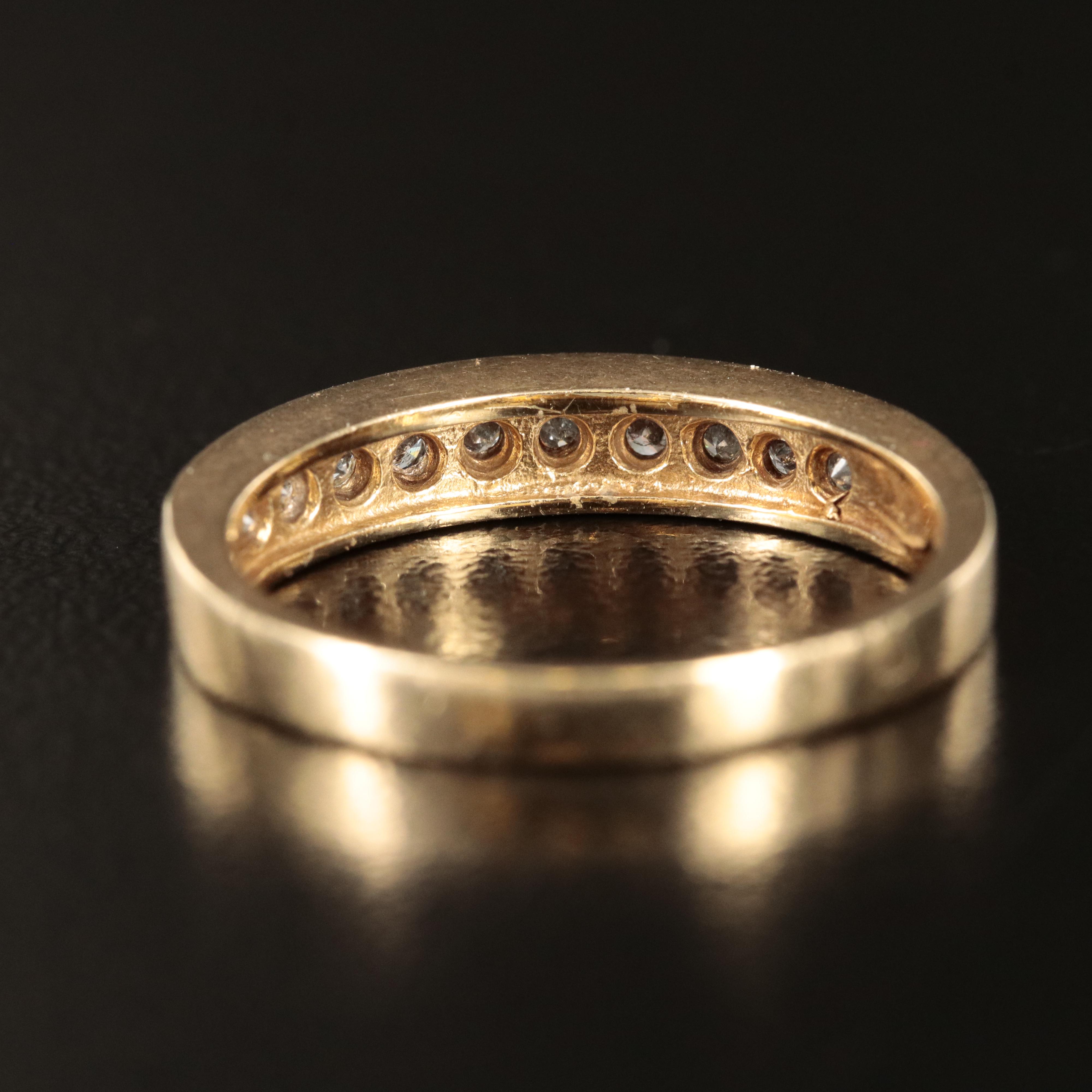 10K 0.50 CTW Diamond Channel Band