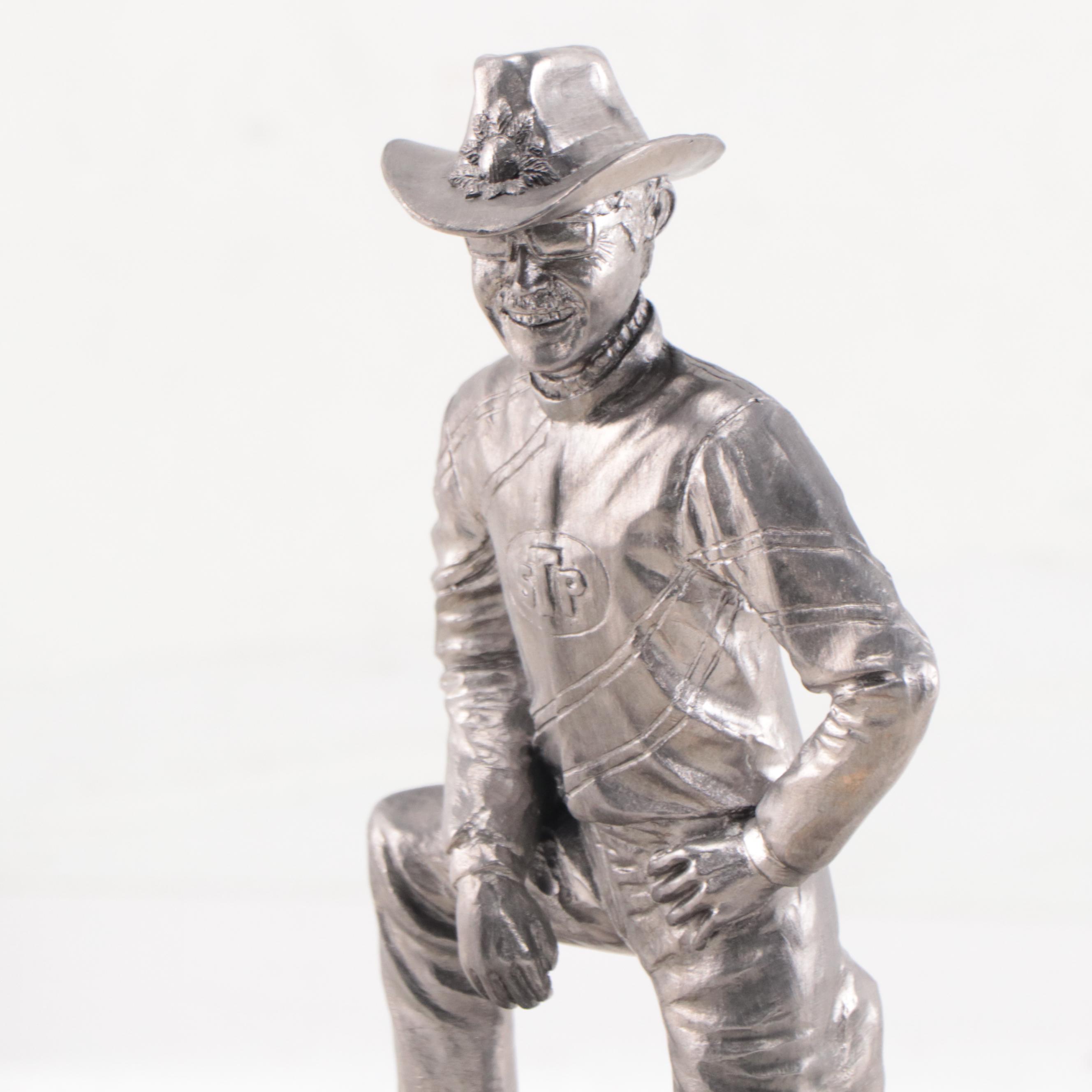 Richard Petty Signed Limited Edition Pewter Figurine by Michael Ricker, 1995