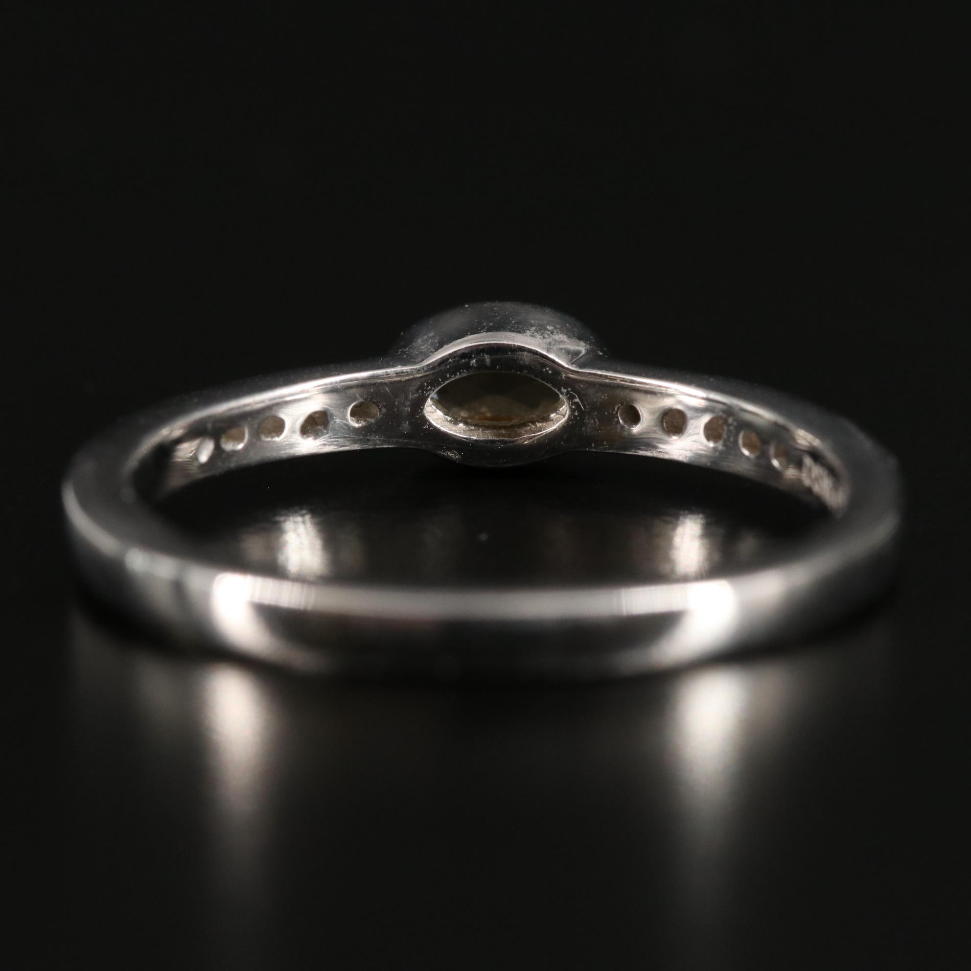 Sterling Citrine and White Topaz Ring