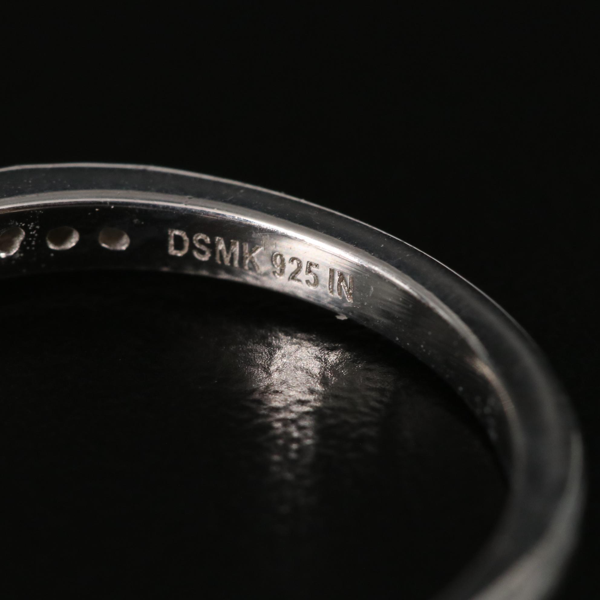 Sterling Citrine and White Topaz Ring