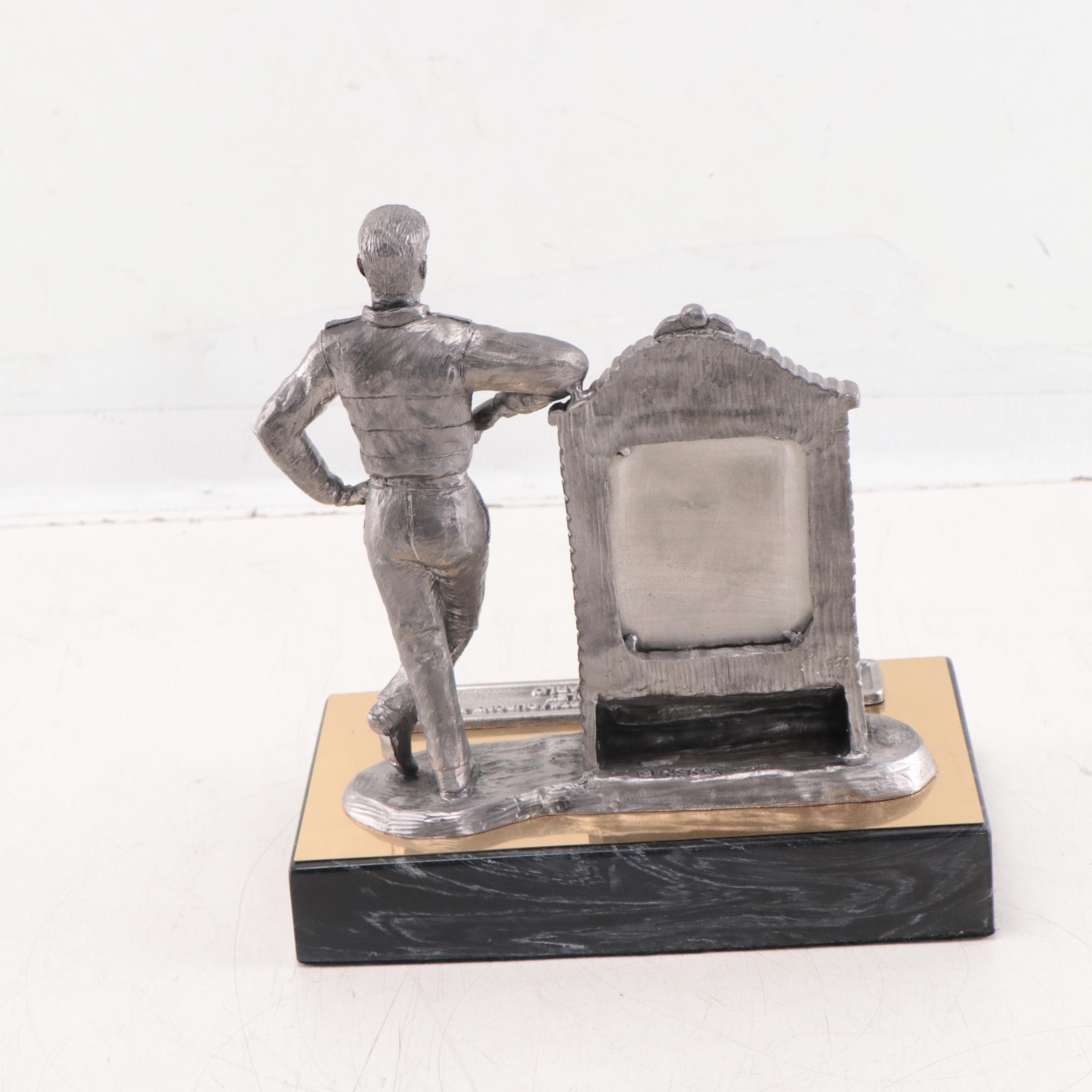 Jeff Gordon Signed Pewter Sculpture by Michael Ricker, 1997