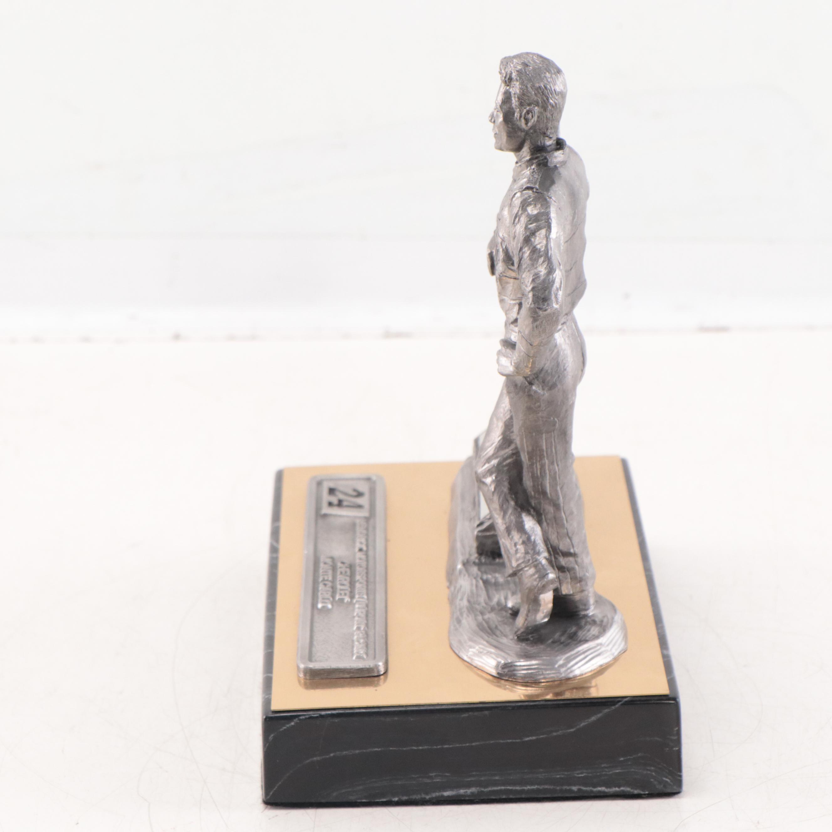Jeff Gordon Signed Pewter Sculpture by Michael Ricker, 1997