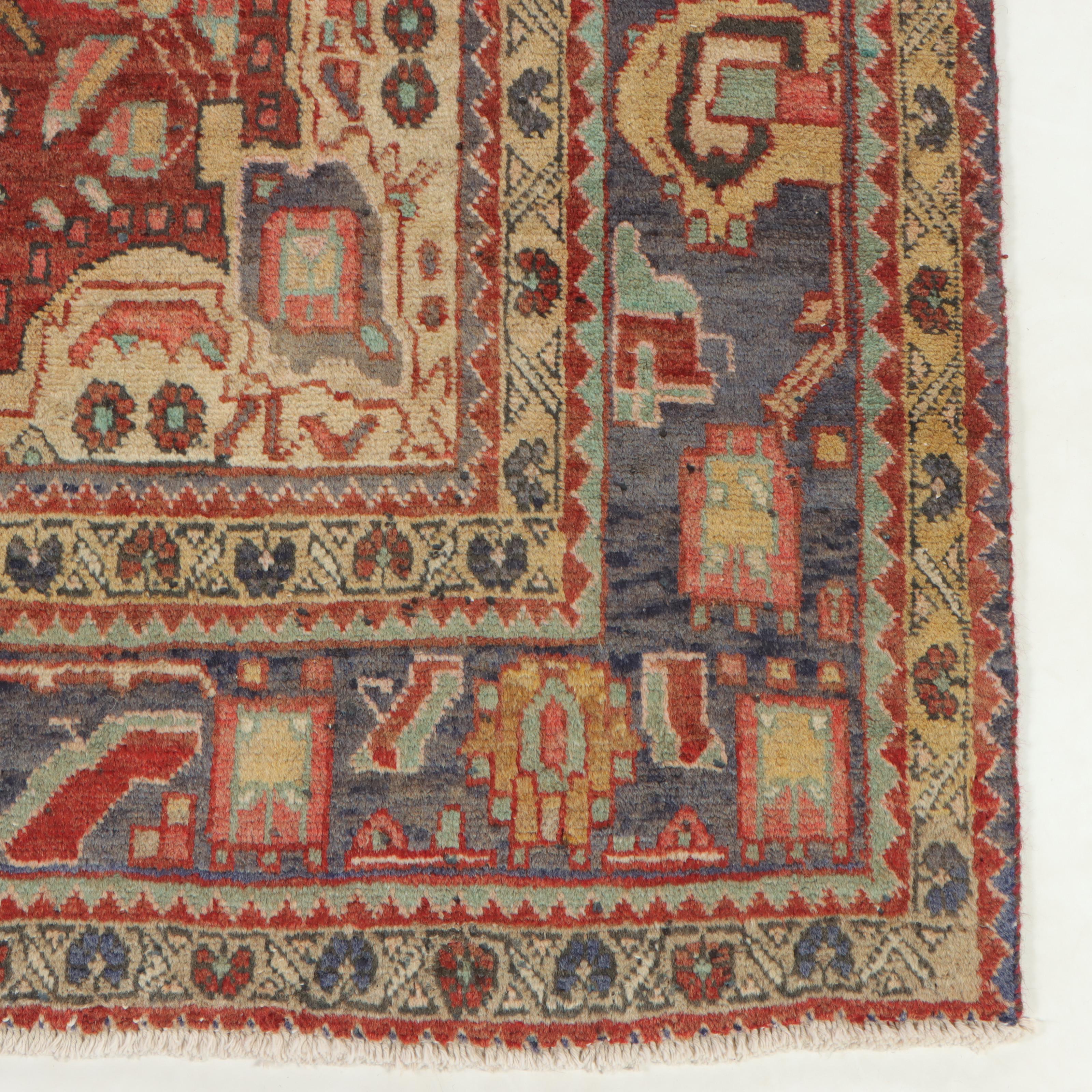 4'3 x 6'8 Hand-Knotted Persian Qashqai Area Rug