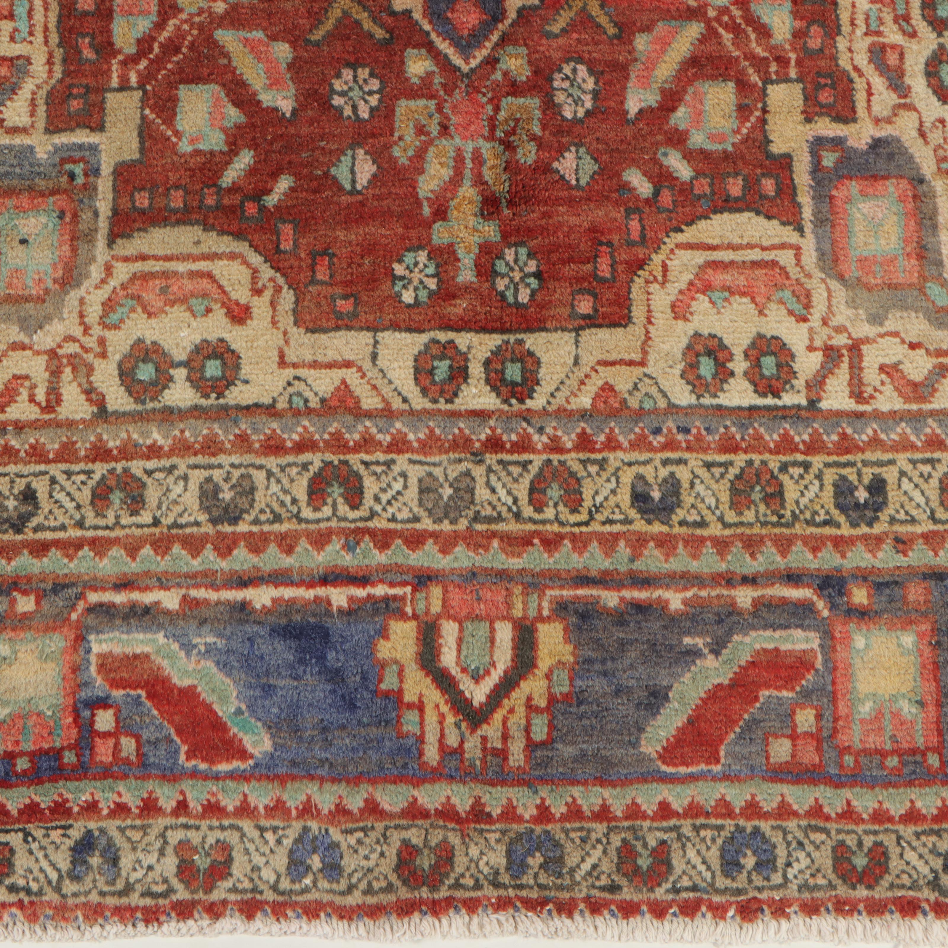 4'3 x 6'8 Hand-Knotted Persian Qashqai Area Rug
