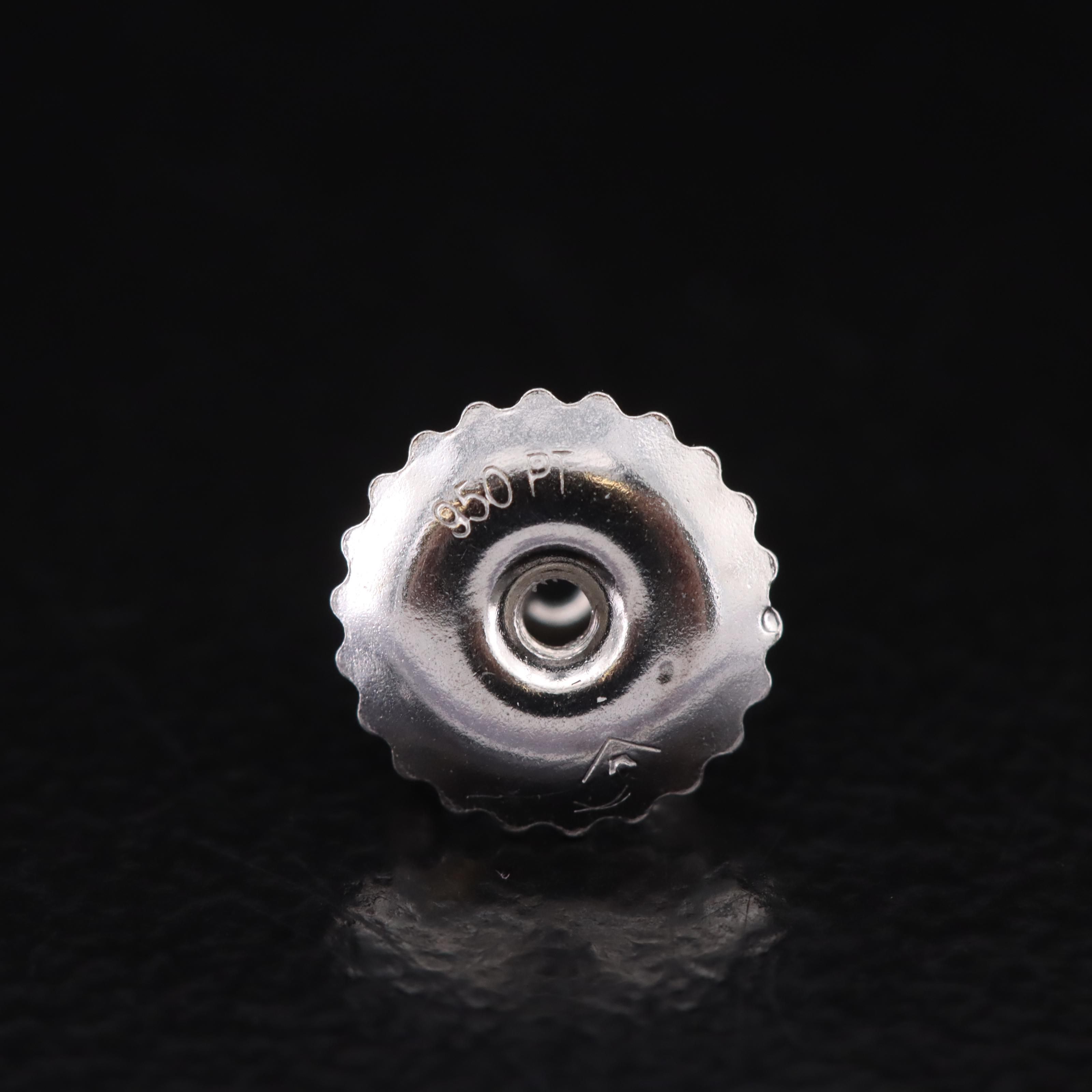 Platinum 4.03 CTW Lab Grown Diamond Stud Earrings