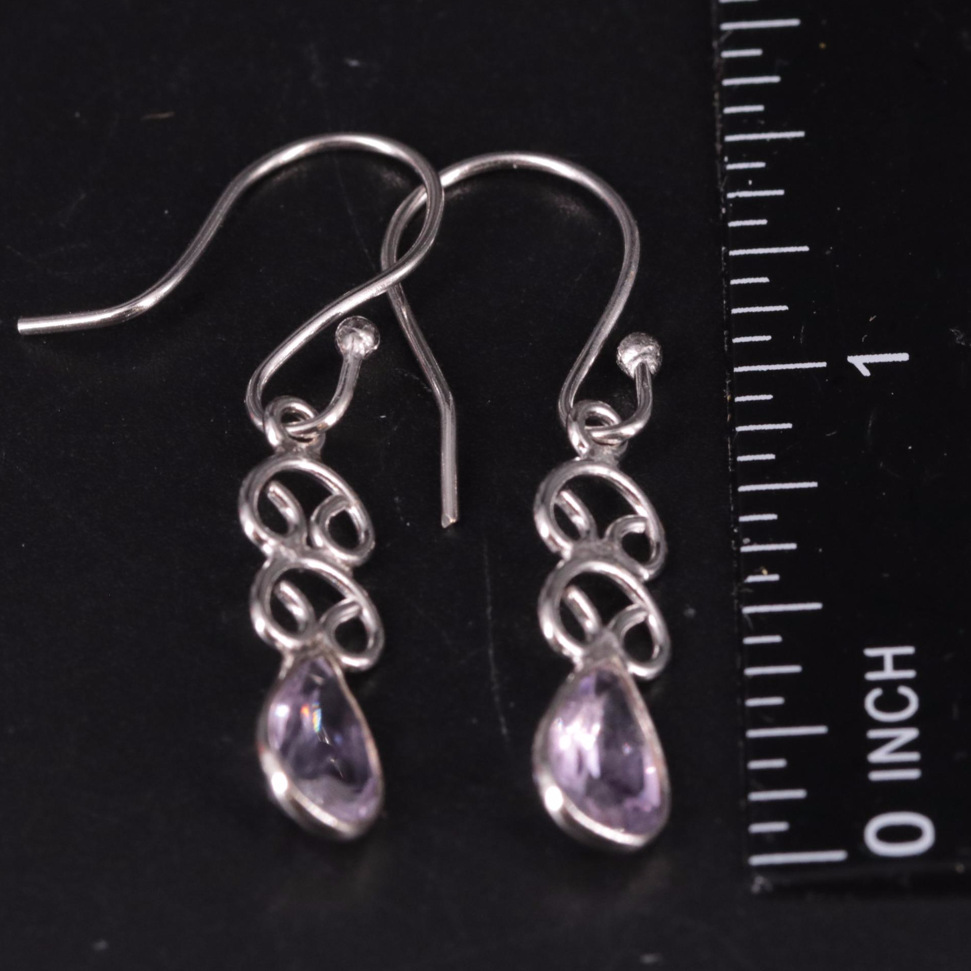 Amethyst Drop Earrings
