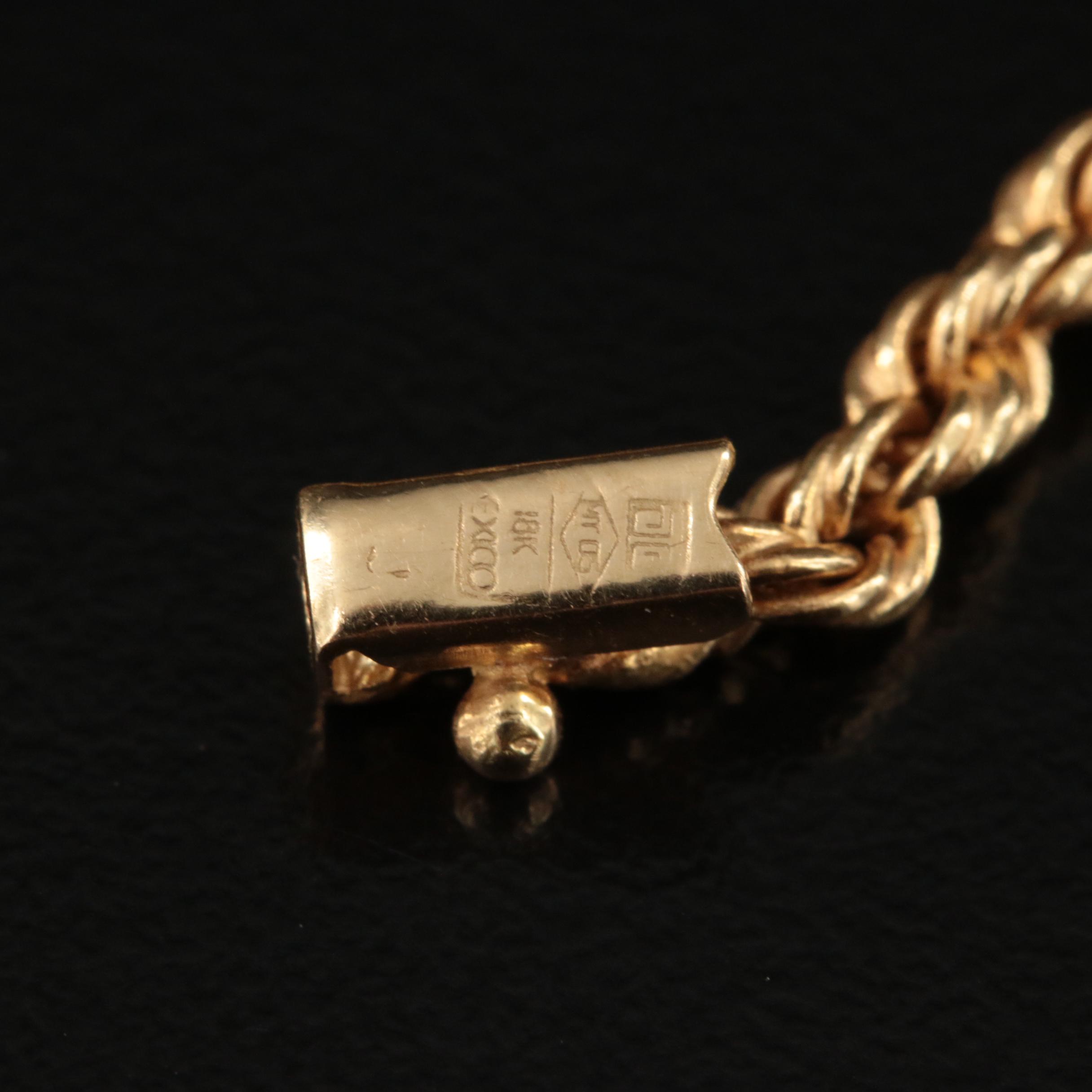 18K Rope Chain Necklace