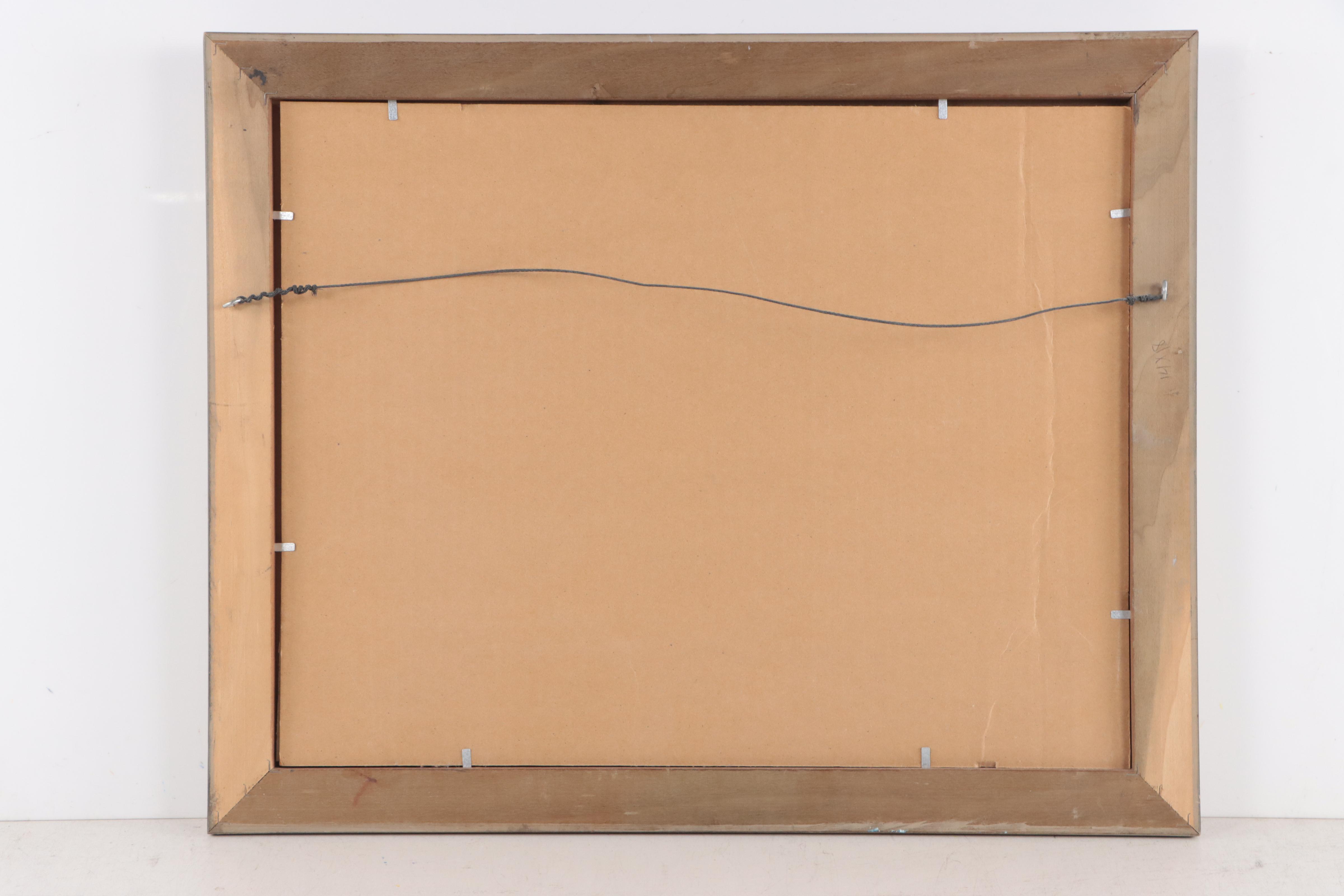 B. Perrin Coastal Scene Oil Painting in the Manner of Robert Fabe, 1987