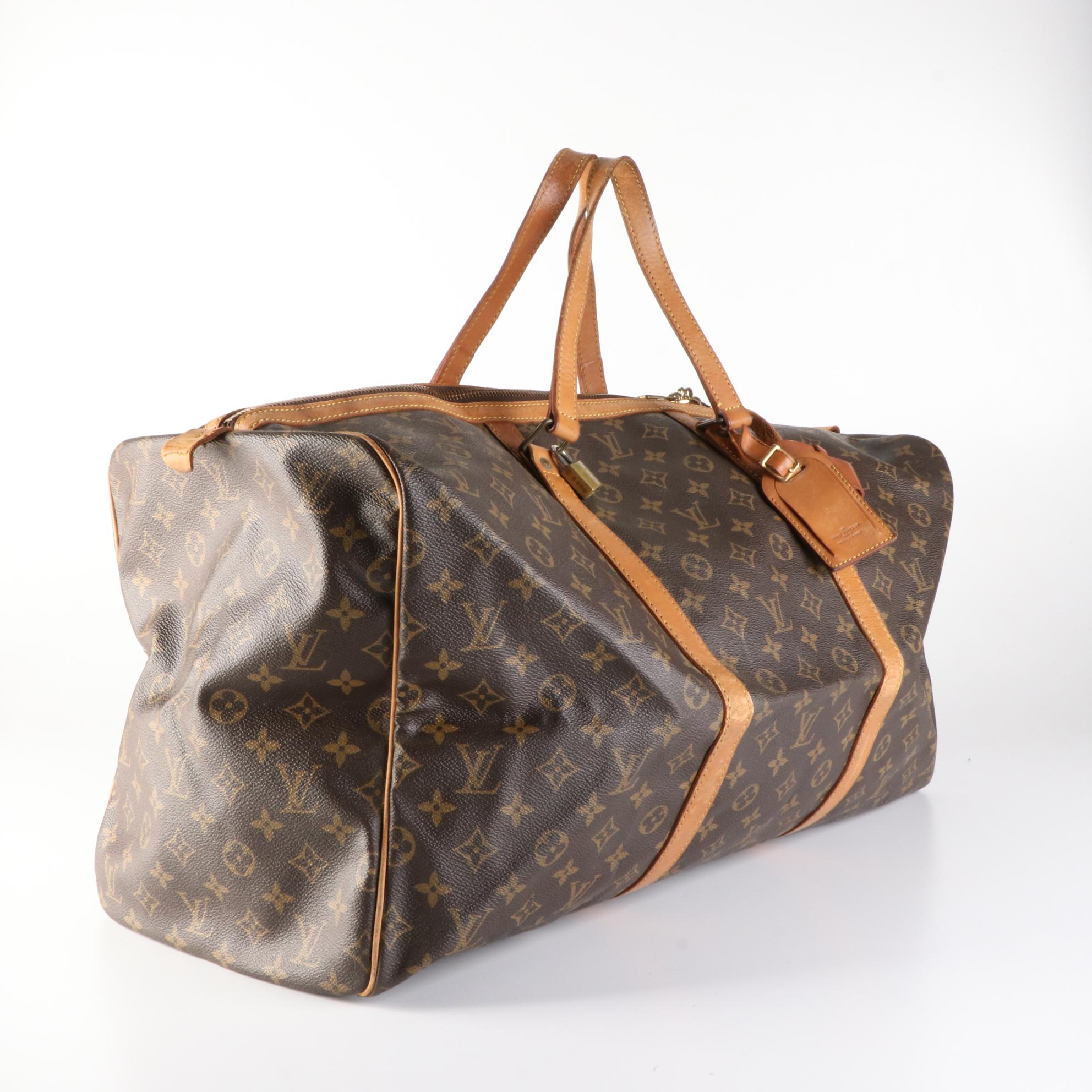 Louis Vuitton Sac Souple 55 in Monogram Canvas and Vachetta Leather