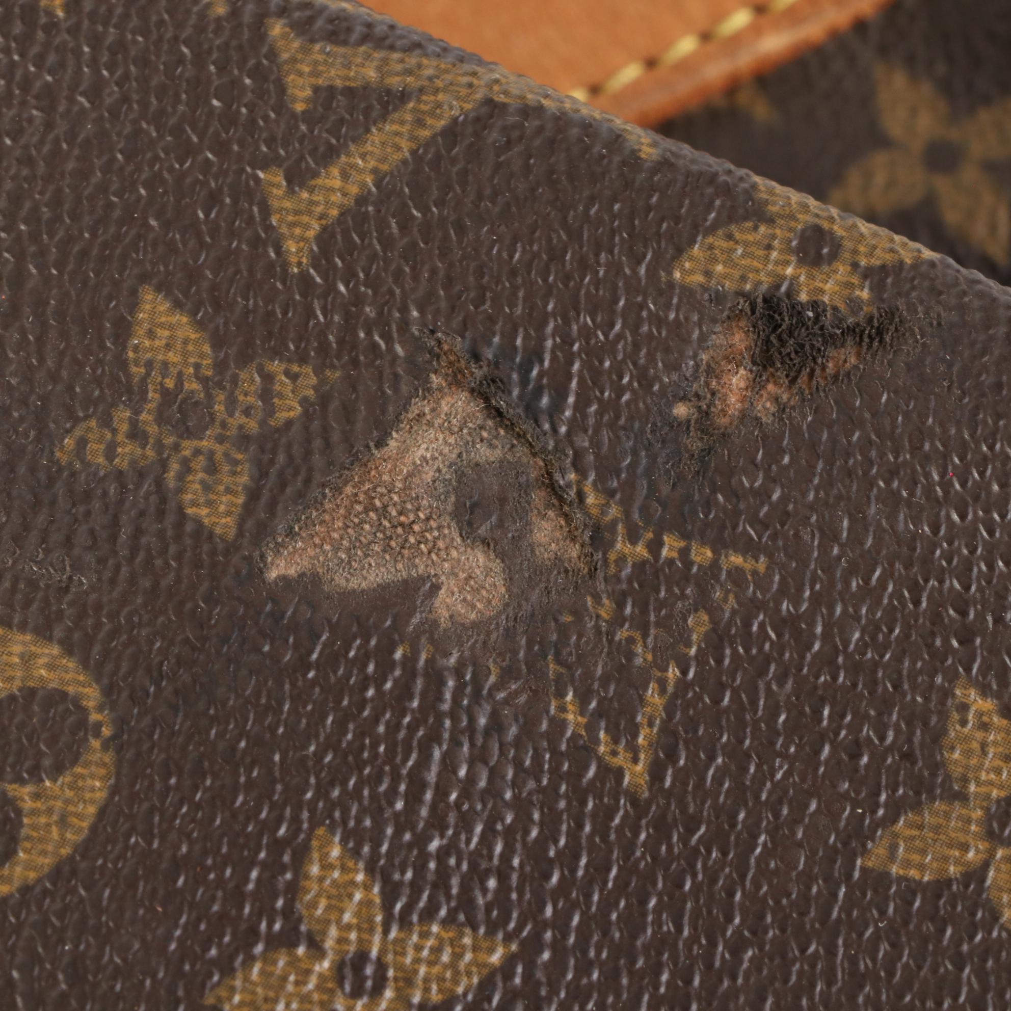 Louis Vuitton Sac Souple 55 in Monogram Canvas and Vachetta Leather