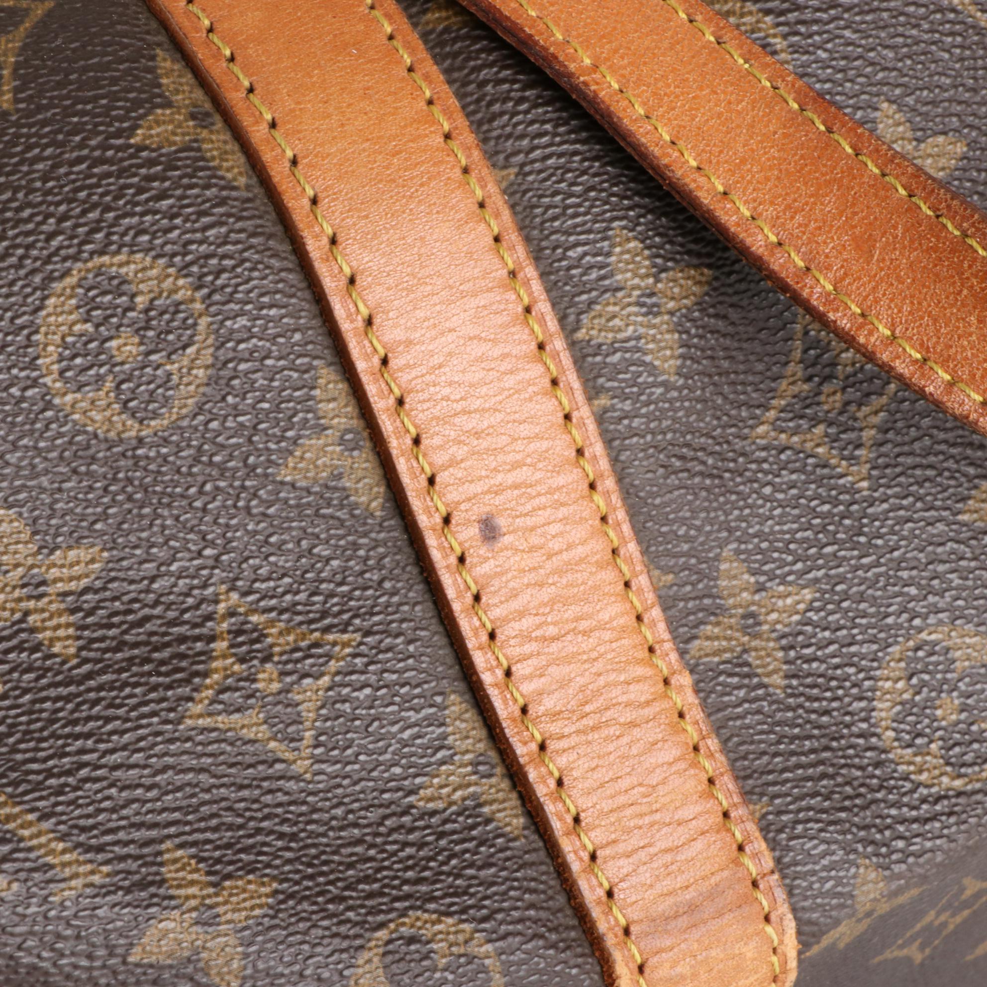 Louis Vuitton Sac Souple 55 in Monogram Canvas and Vachetta Leather