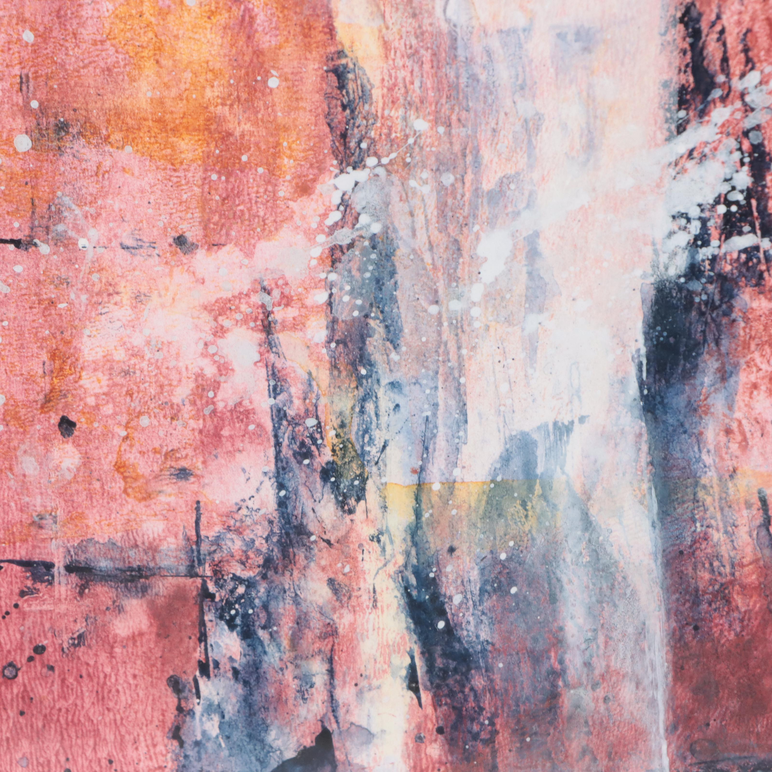 Karen Becker Benedetti Abstract Mixed Media Painting