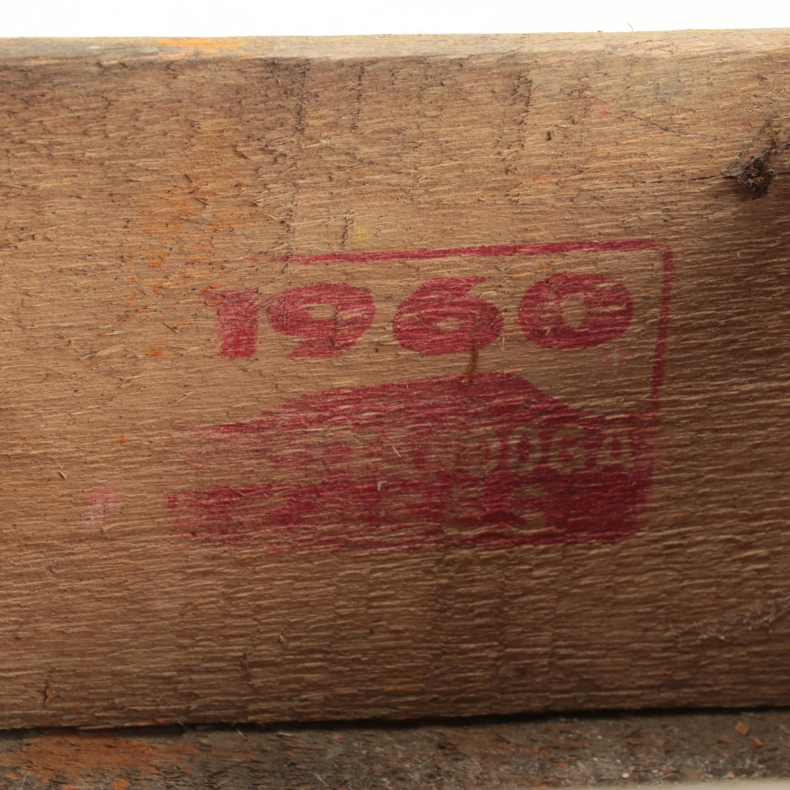 Coca-Cola Wooden Soda Advertising Crates, Mid-20th Century