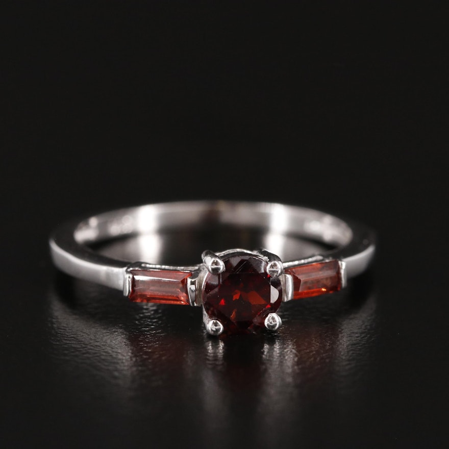 Sterling Garnet Ring