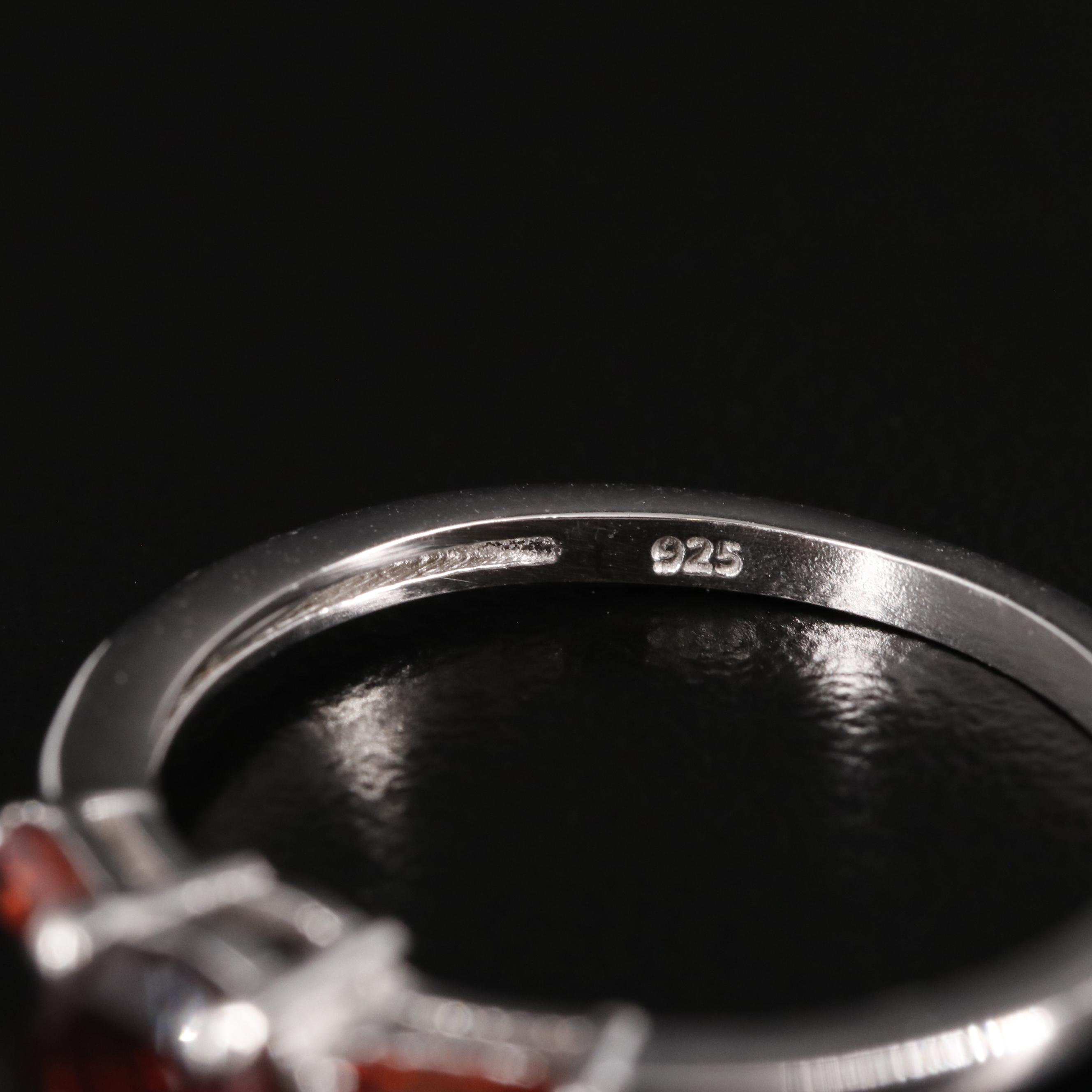 Sterling Garnet Ring