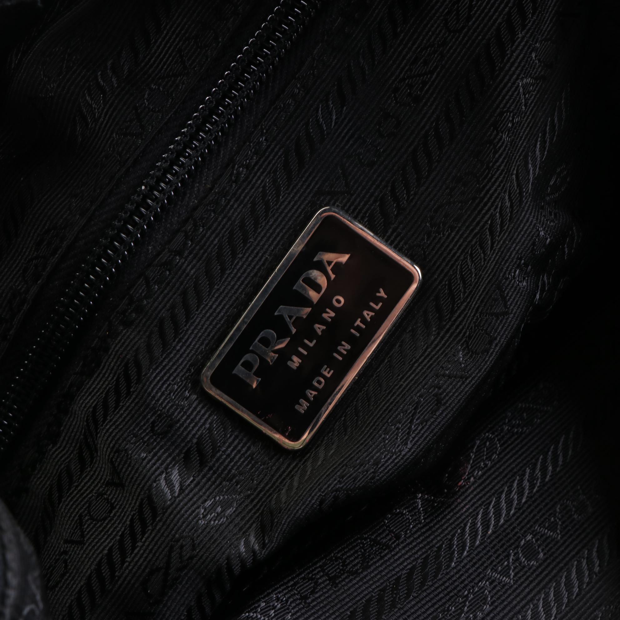 Prada Crossbody Bag in Nylon with Leather Trim