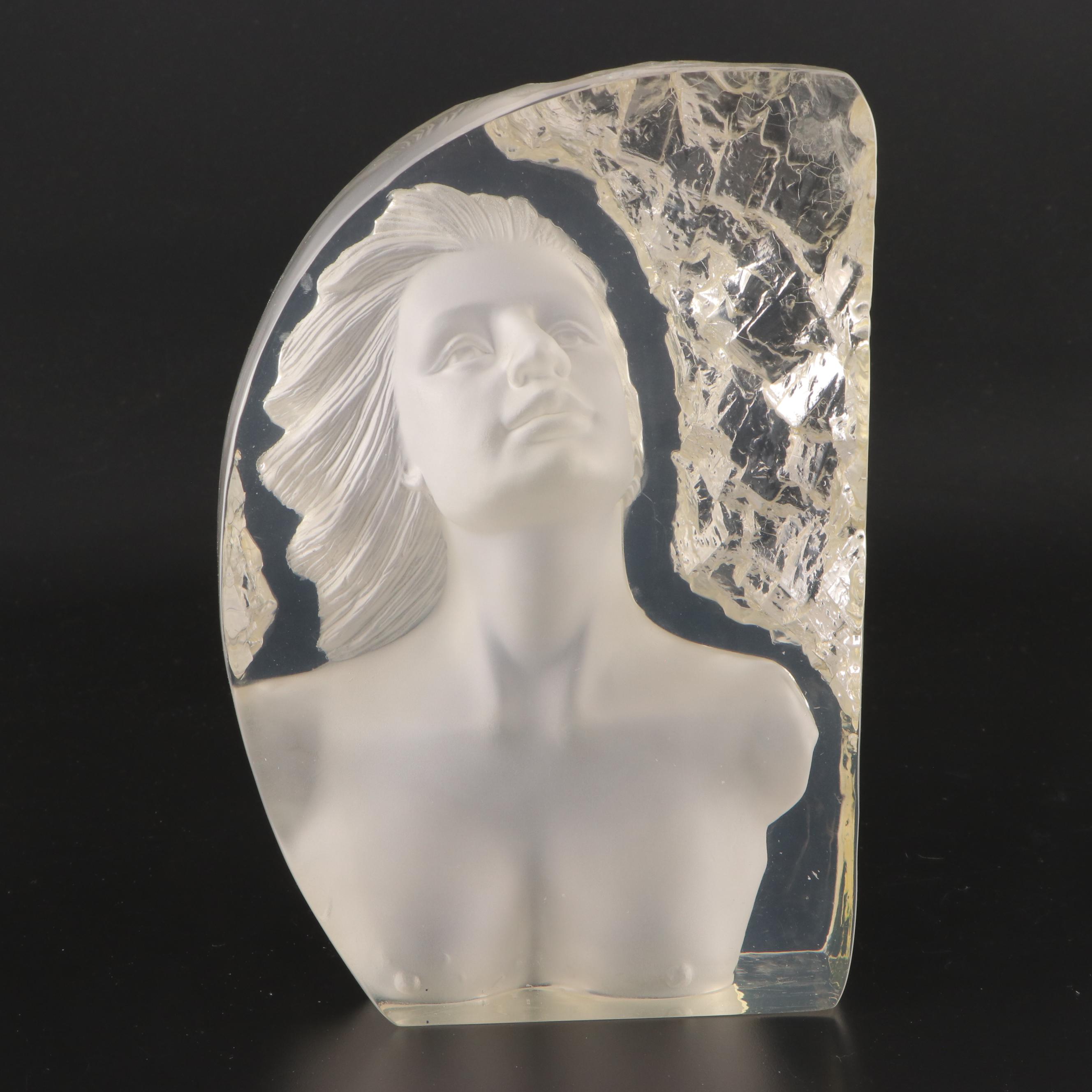 Modern Acrylic Optic Female Bust