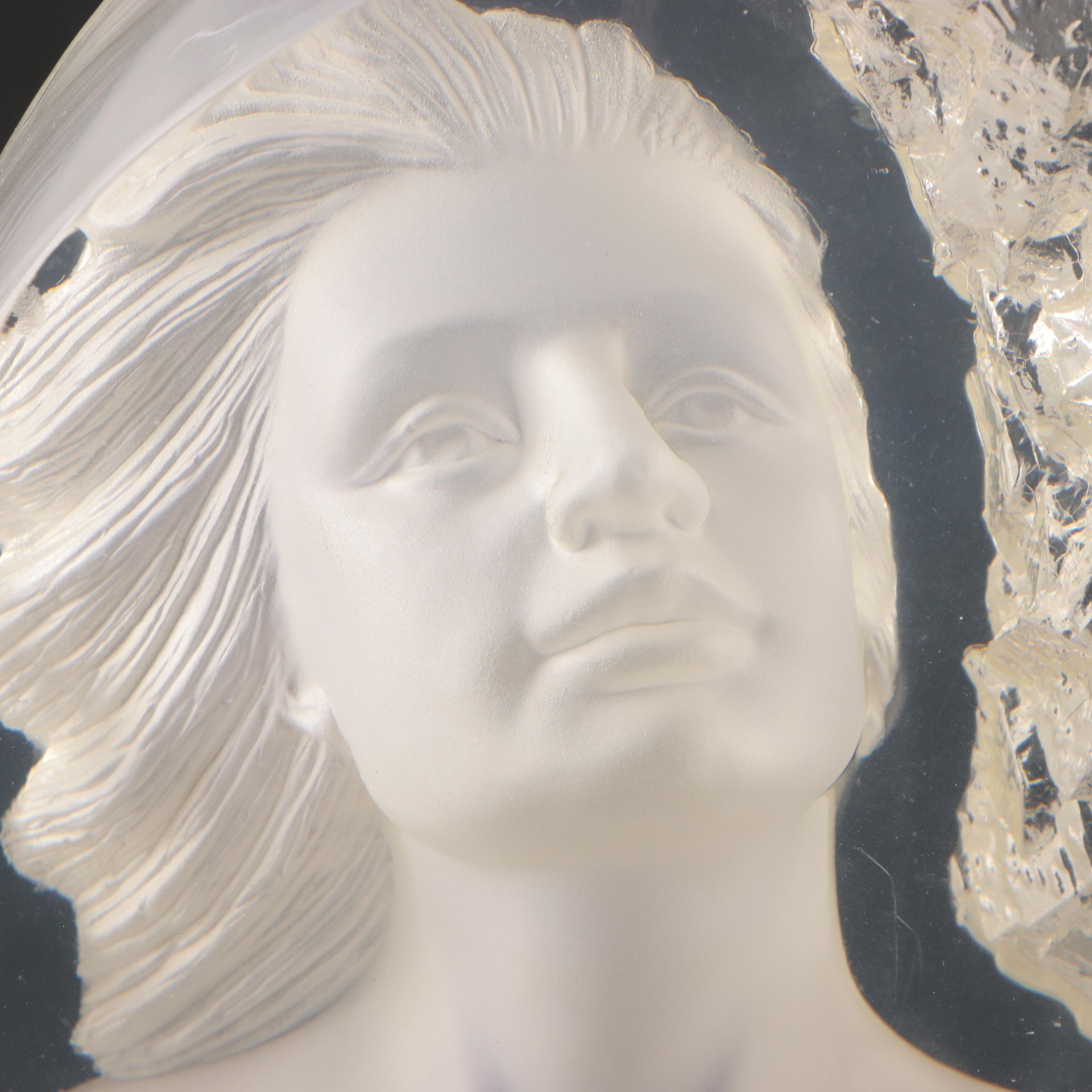 Modern Acrylic Optic Female Bust