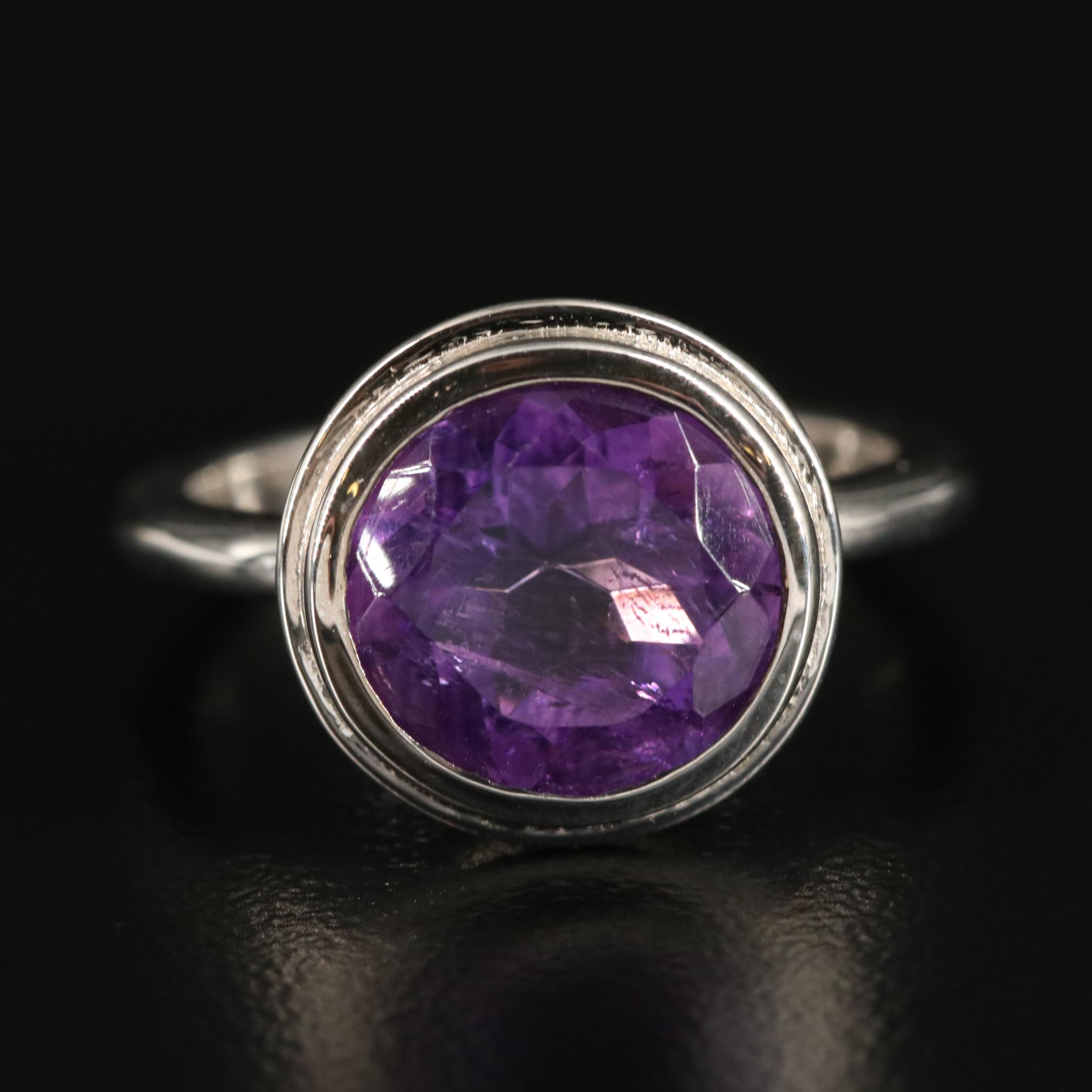 Sterling Amethyst Ring