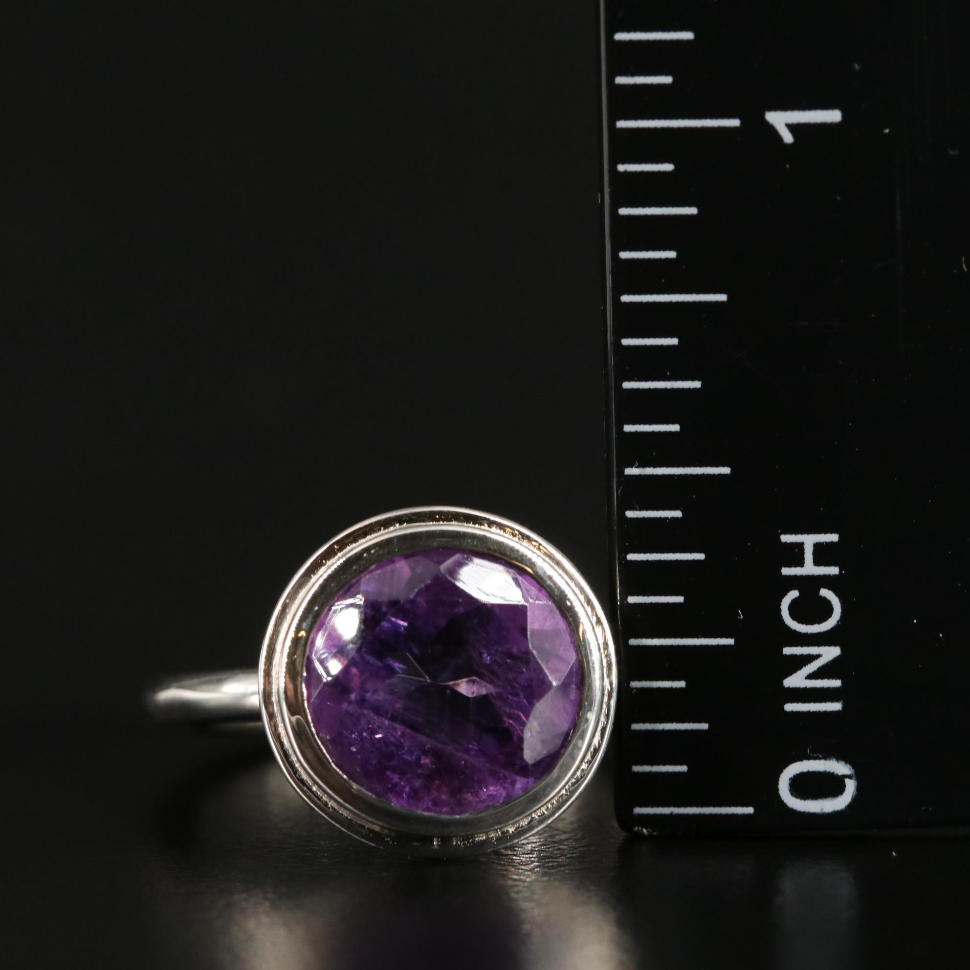 Sterling Amethyst Ring