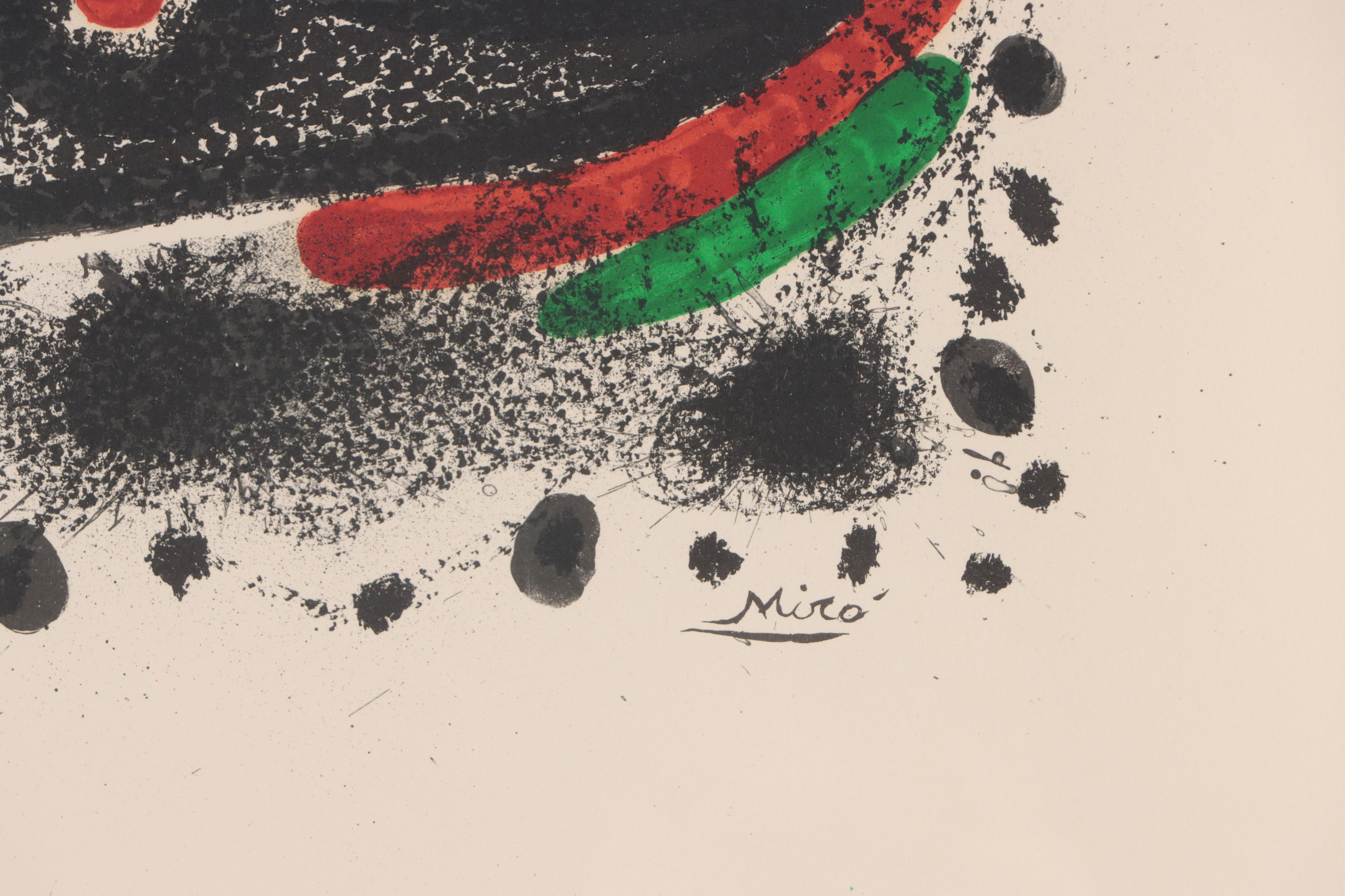 Joan Miró Surreal Lithograph "Und Katalonian," 1970