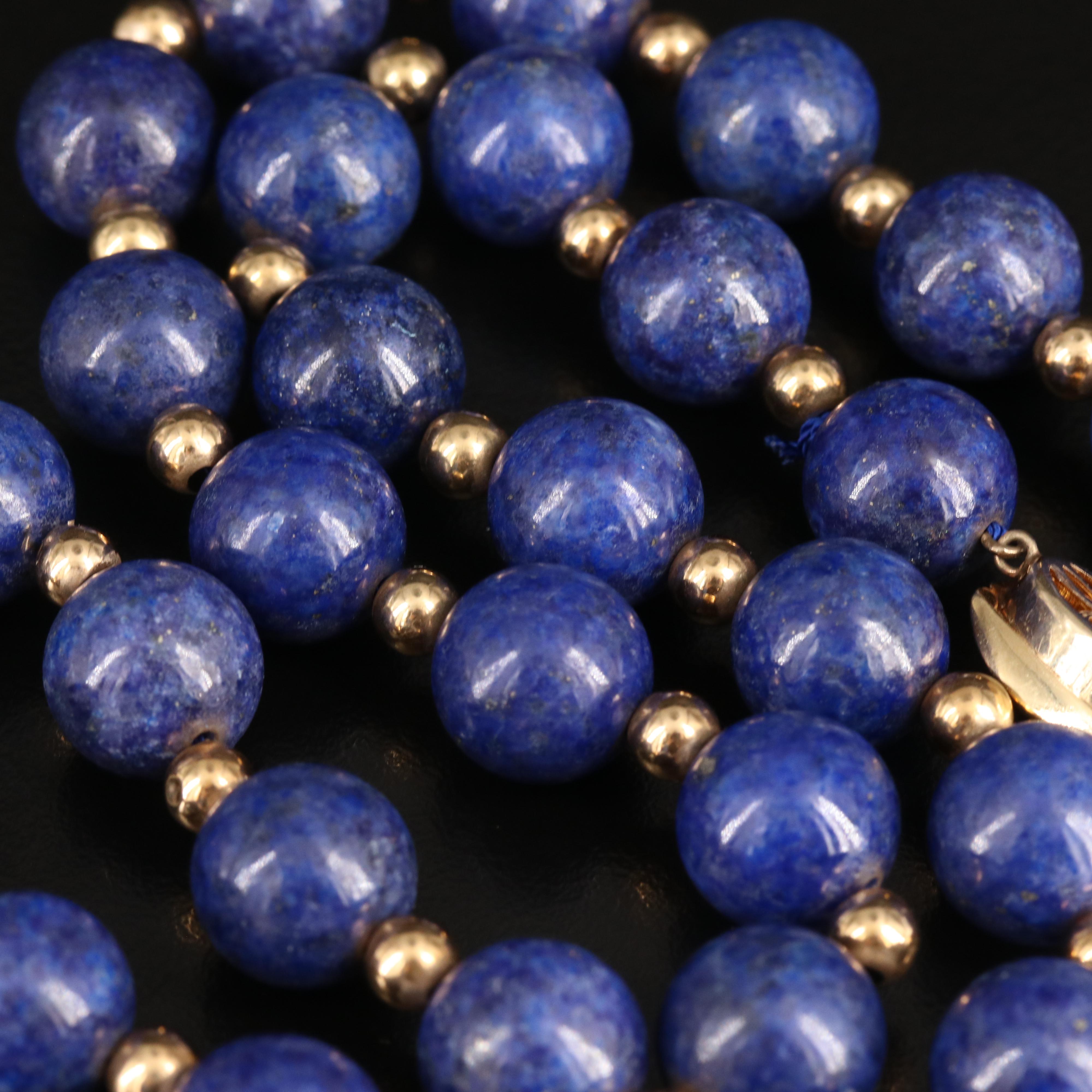 14K Lapis Lazuli Necklace