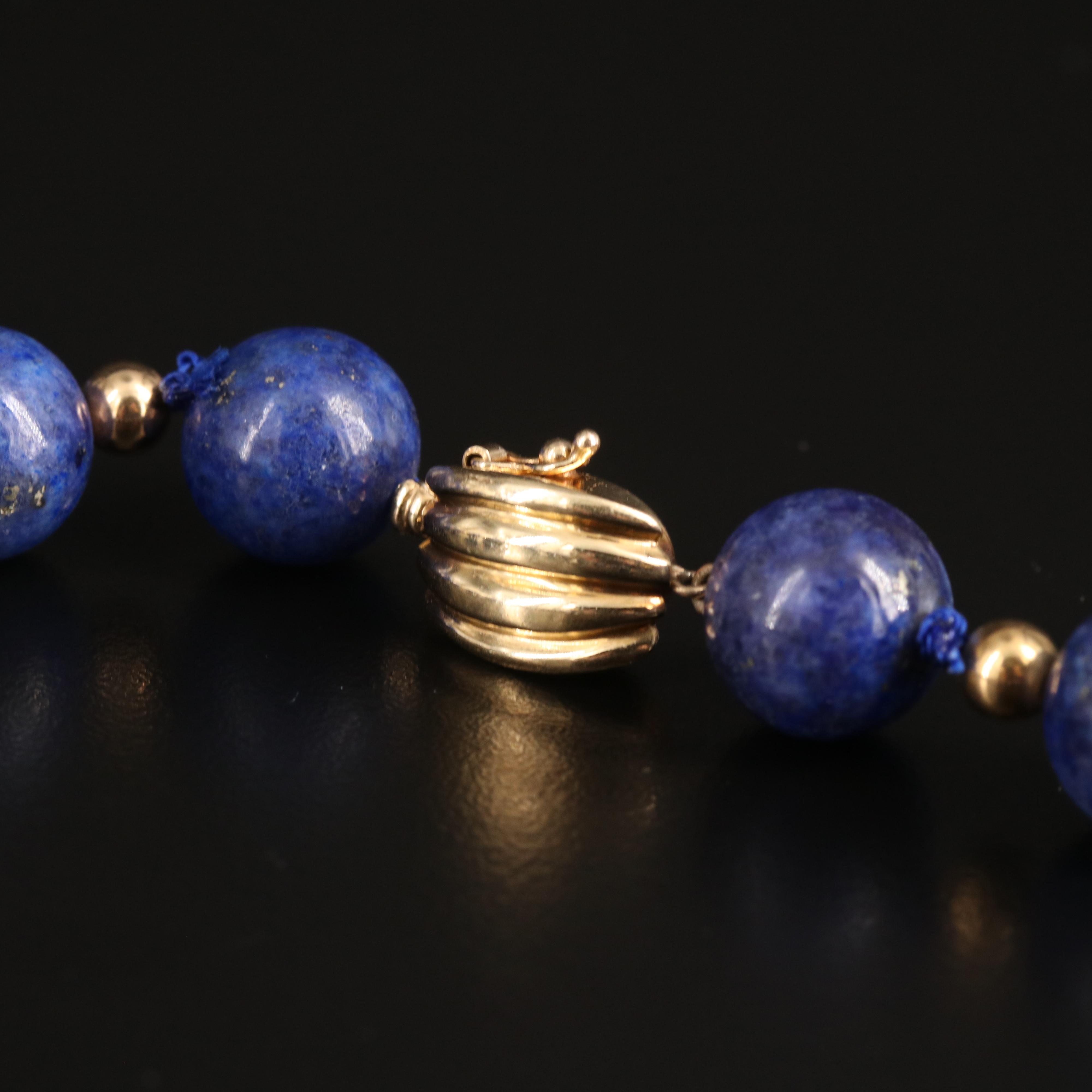 14K Lapis Lazuli Necklace