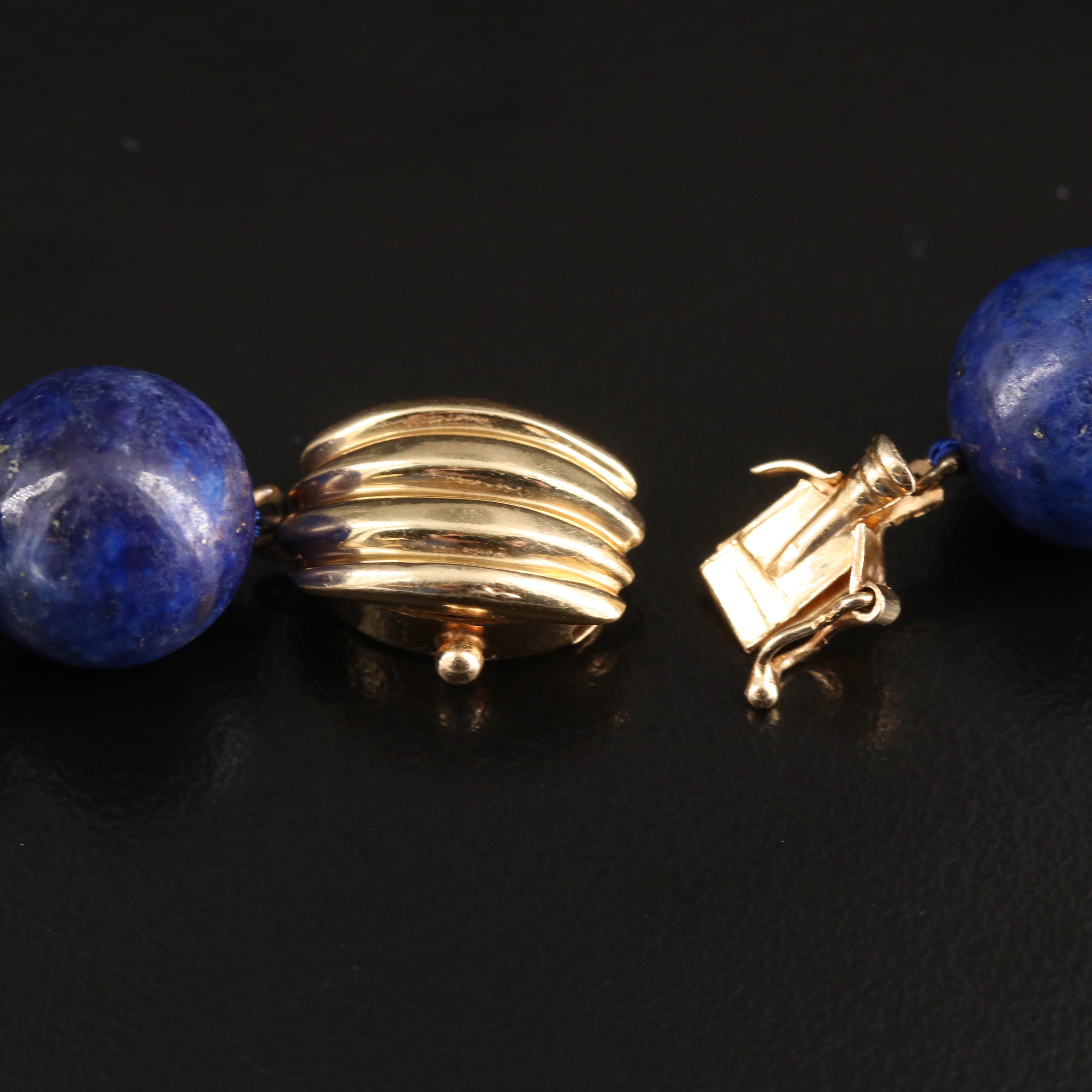 14K Lapis Lazuli Necklace