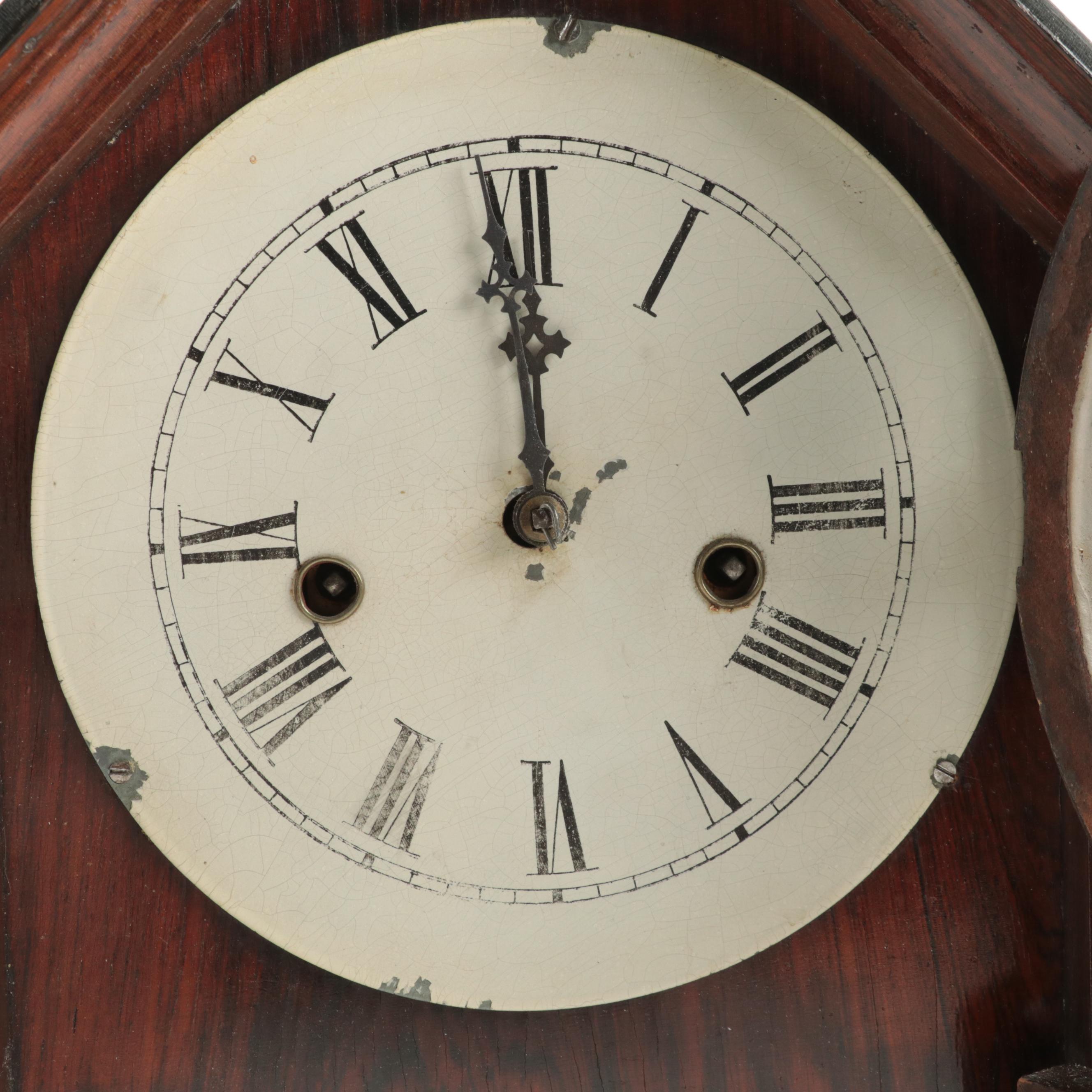 Waterbury Clock Co. Rosewood Mantel Clock, Late 19th Century