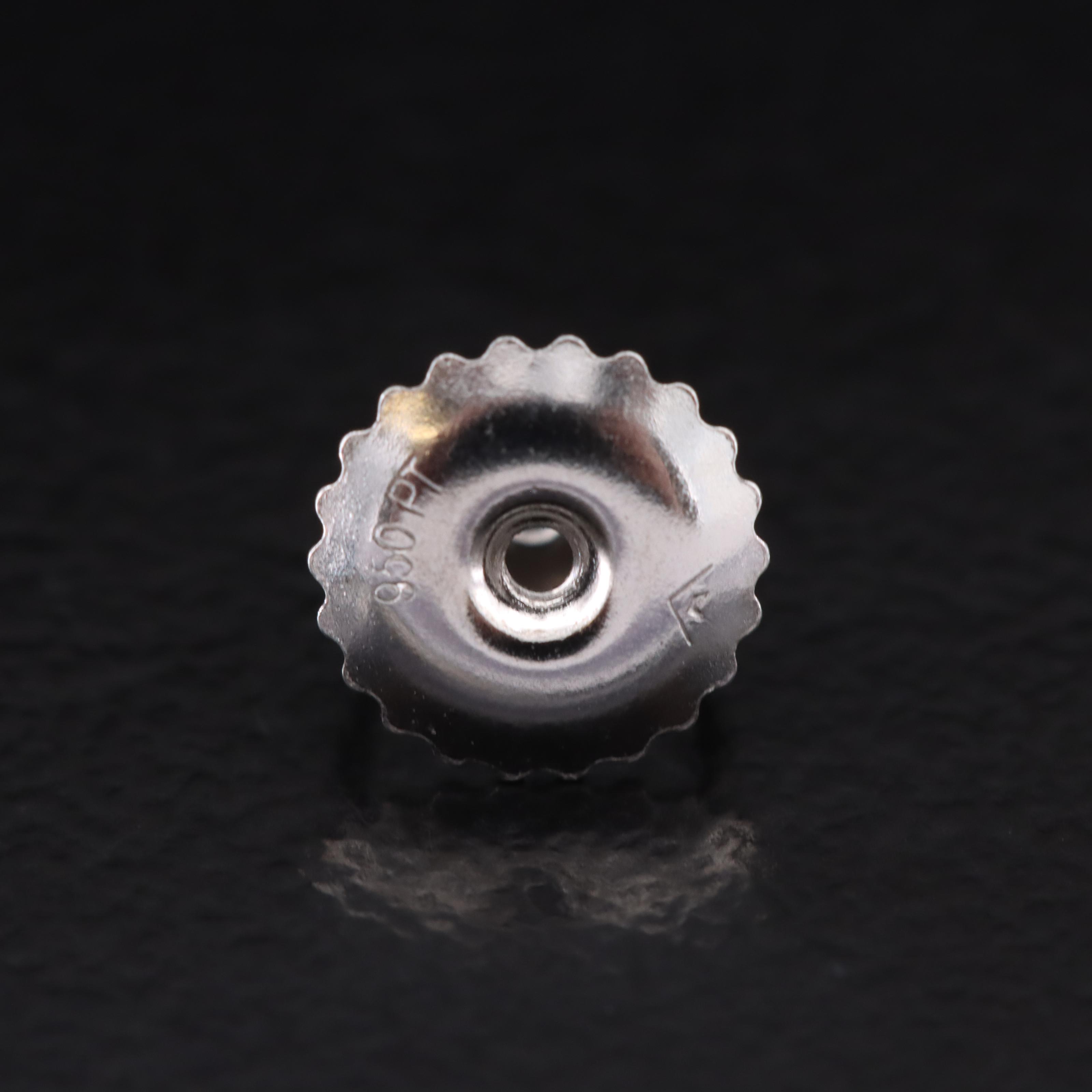 Platinum 3.04 CTW Lab Grown Diamond Stud Earrings