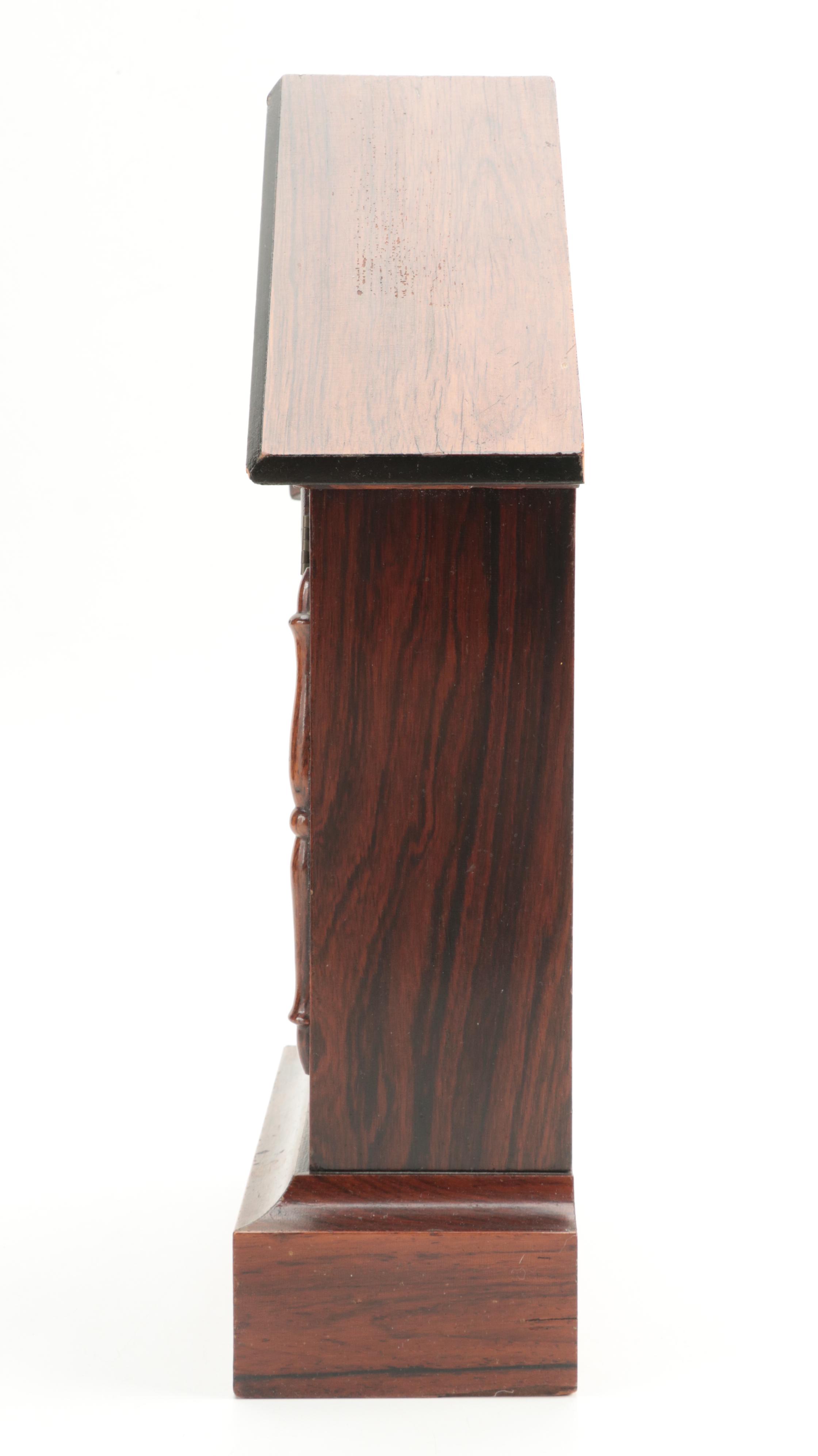 Waterbury Clock Co. Rosewood Mantel Clock, Late 19th Century