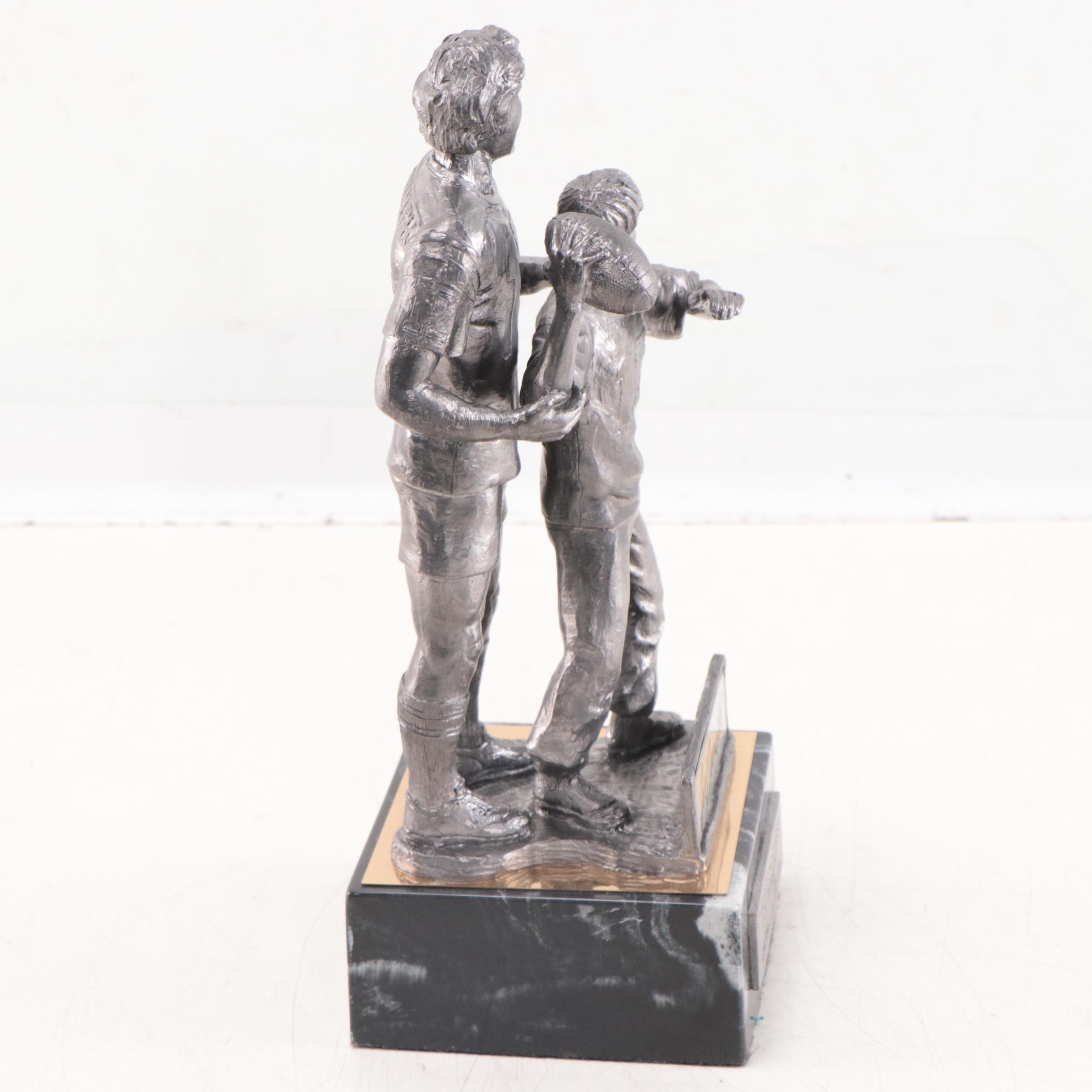 Joe Namath Signed "The Legend Lives" Pewter Sculpture by Michael Ricker, 1993