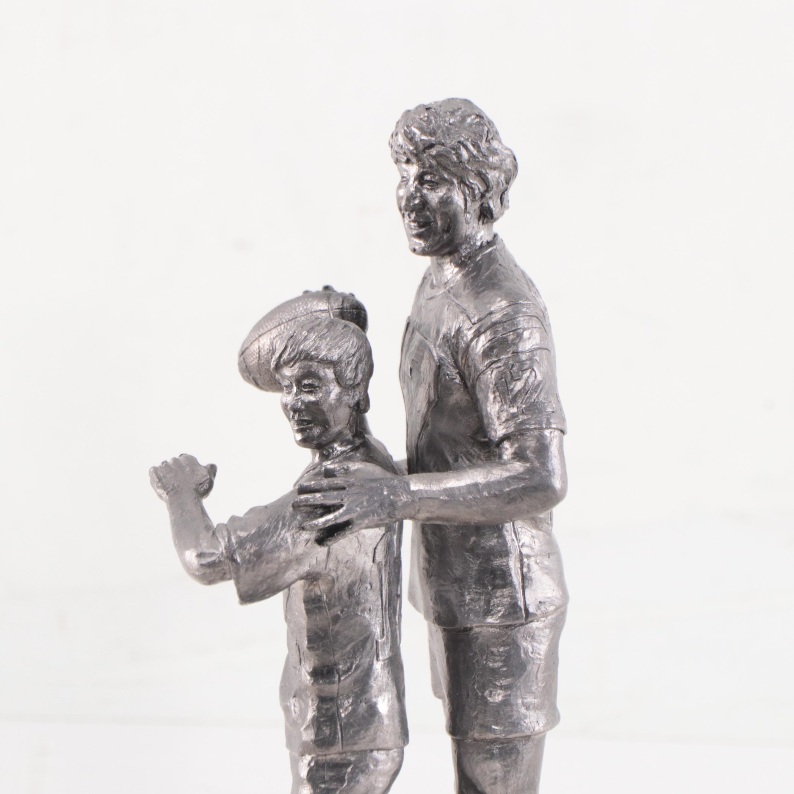 Joe Namath Signed "The Legend Lives" Pewter Sculpture by Michael Ricker, 1993