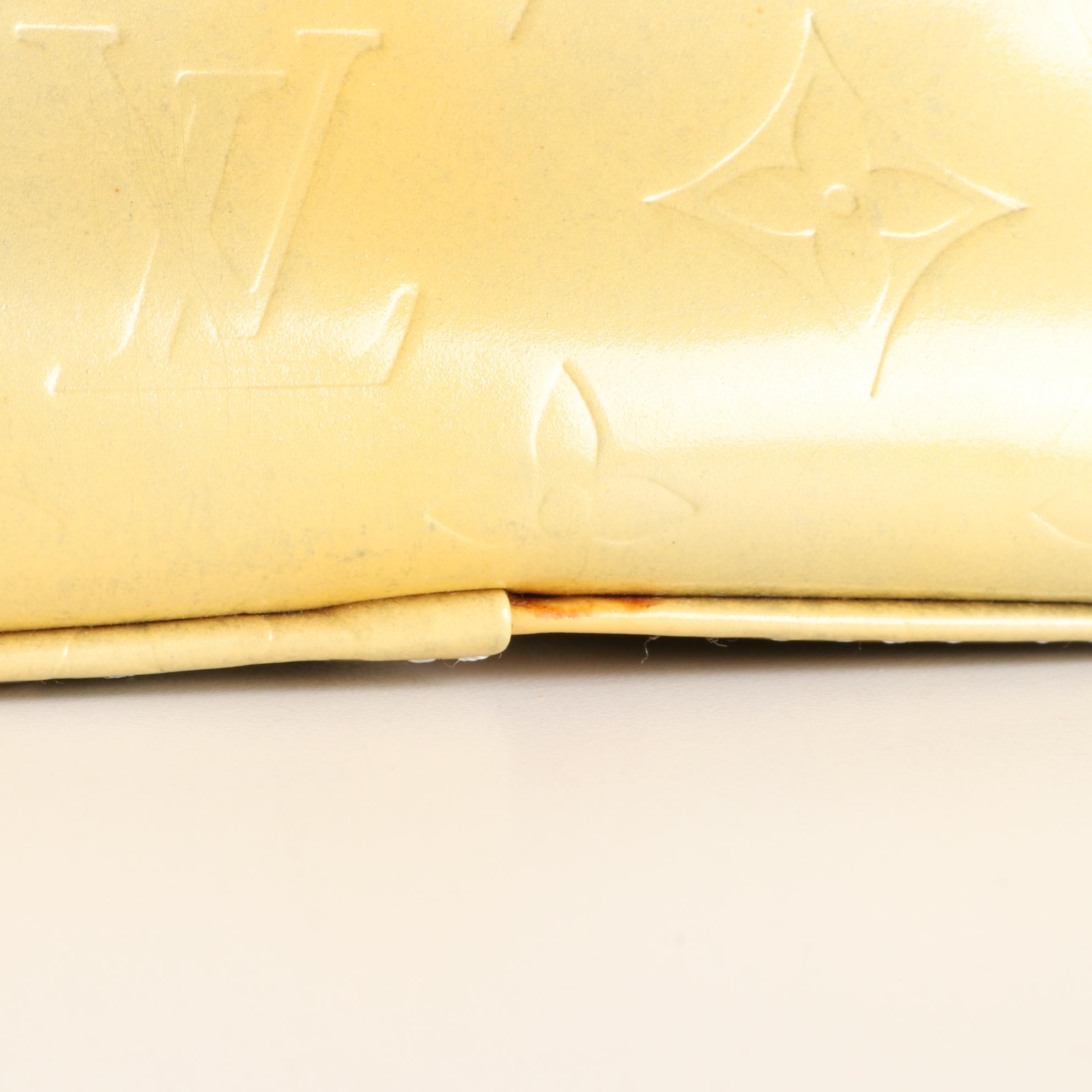 Louis Vuitton Columbus Shoulder Bag in Monogram Vernis and Vachetta Leather