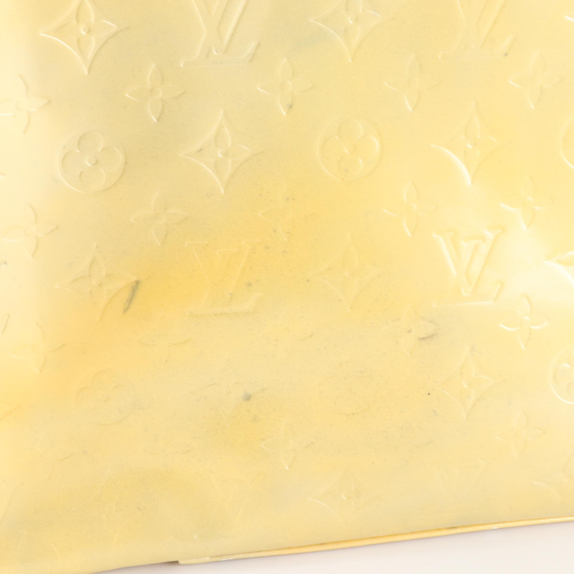 Louis Vuitton Columbus Shoulder Bag in Monogram Vernis and Vachetta Leather