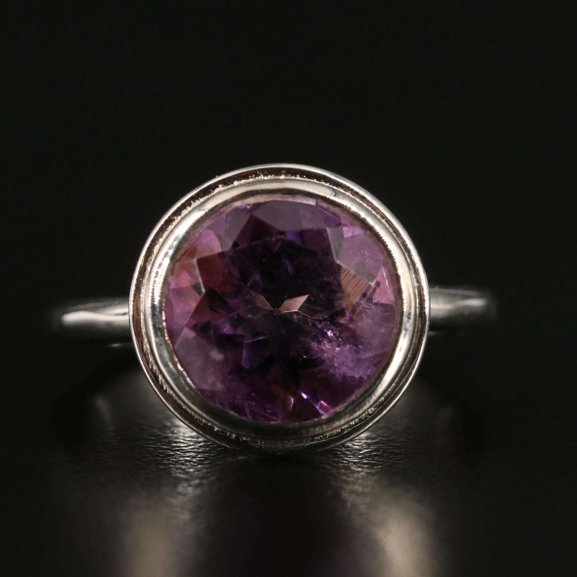 Sterling Amethyst Ring