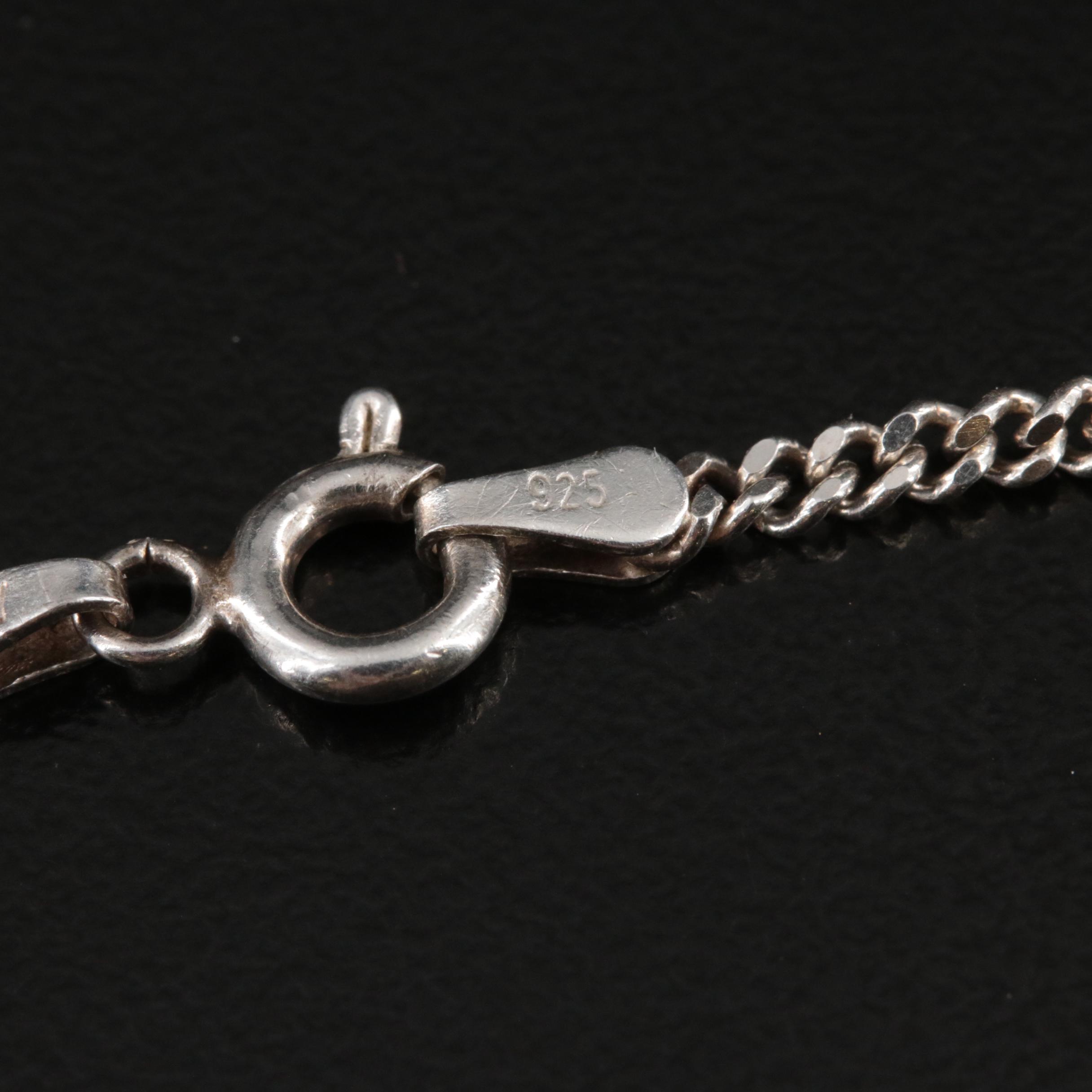 Stuart Nye Sterling Calla Lily Pendant Necklace