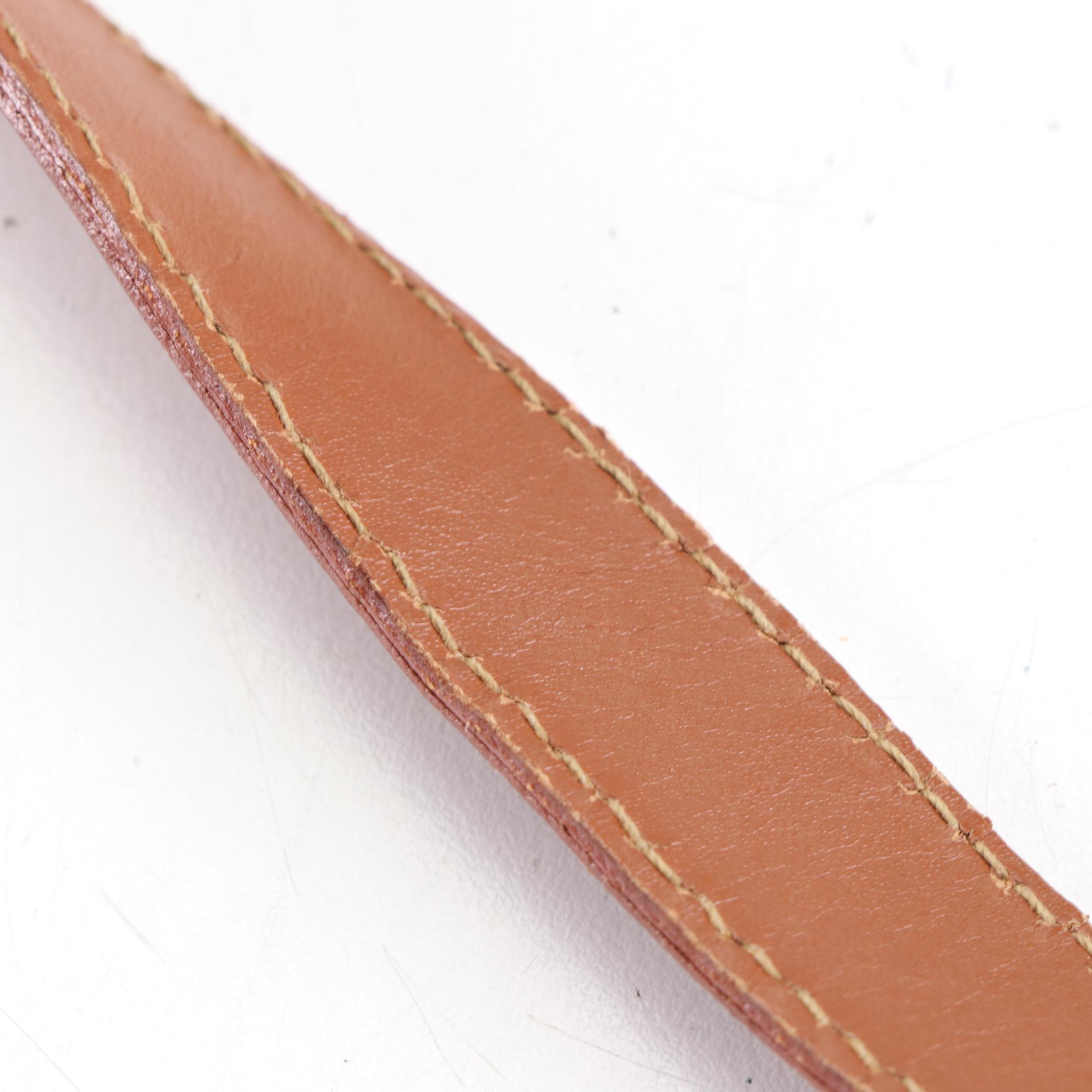 Fendi Shoulder Tote in Pequin Stripe Coated Canvas with Leather Trim