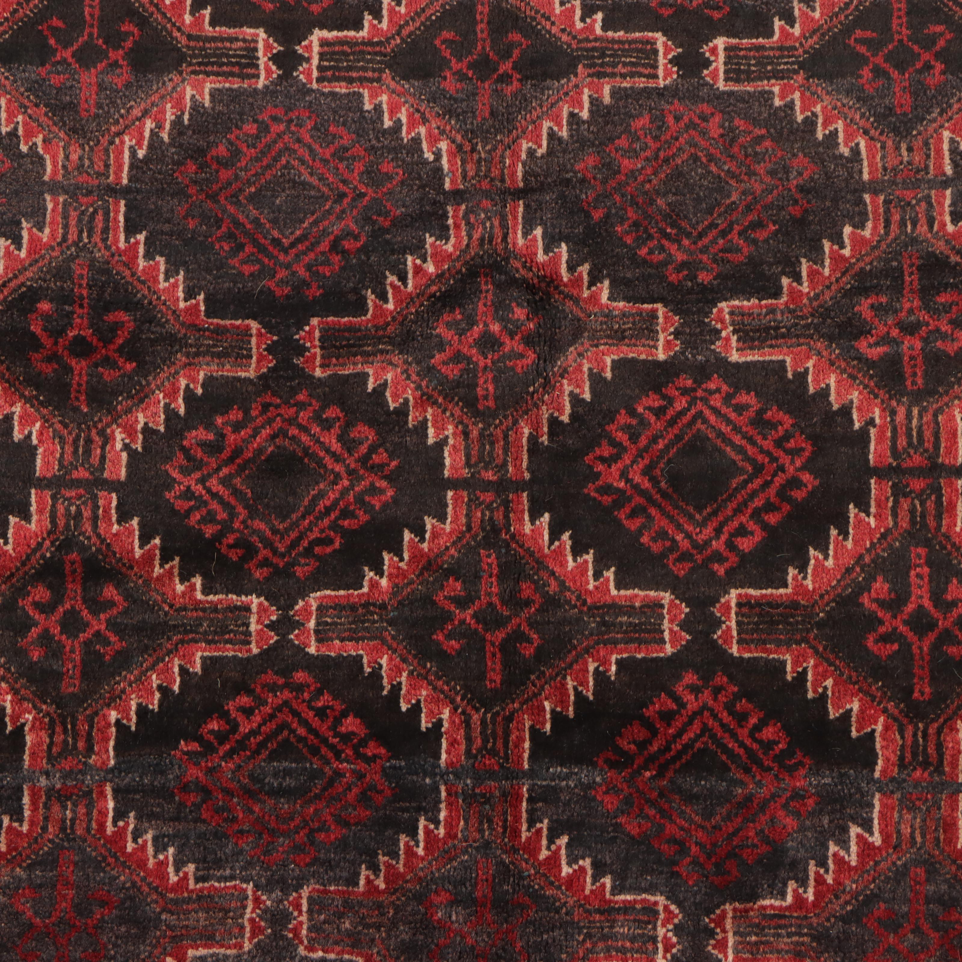 4'5 x 7'8 Hand-Knotted Persian Baluch Area Rug