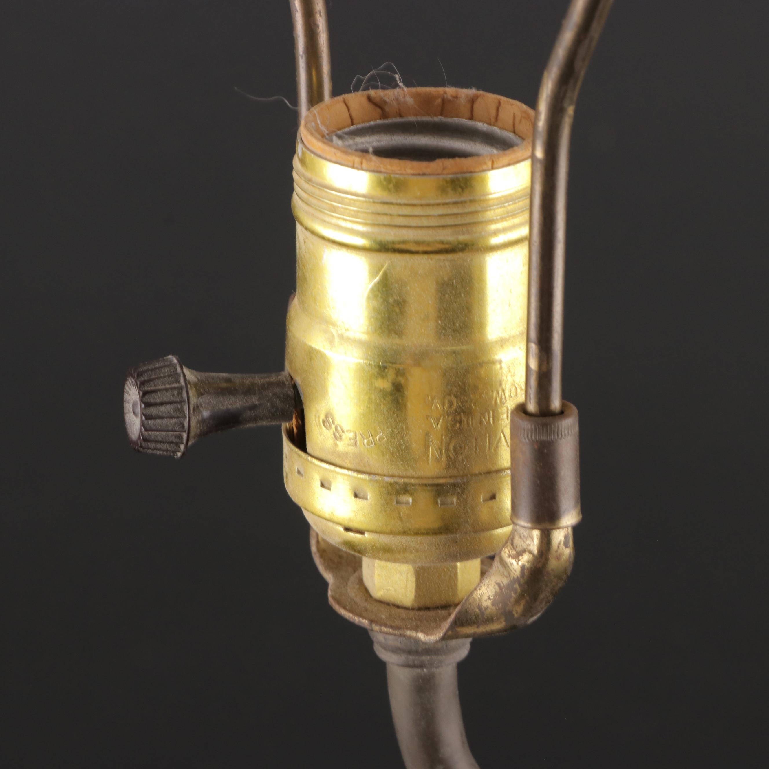 Pair of Chinese Guan Yin Porcelain Table Lamps, Late 20th Century